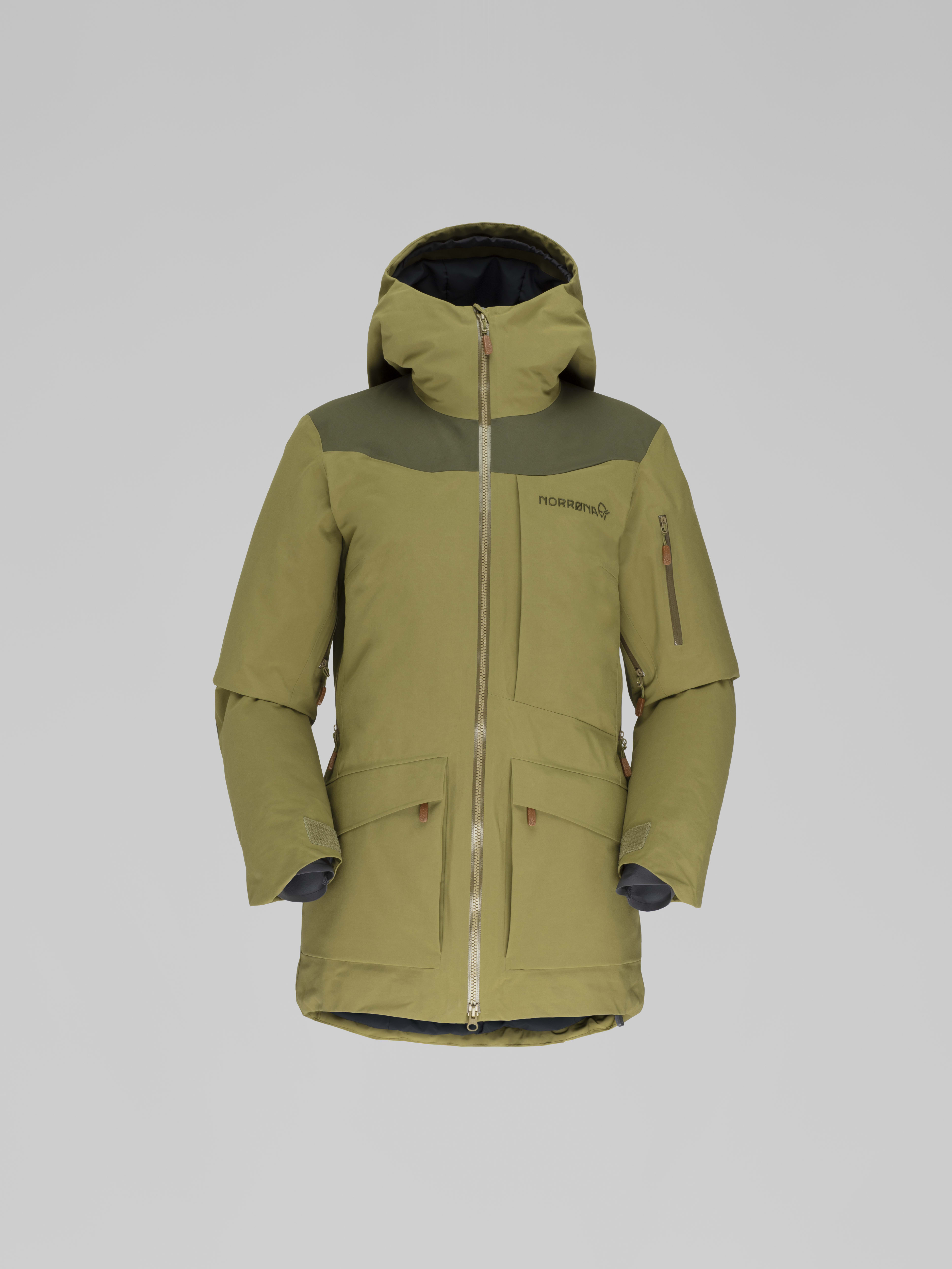 Packshot front image of tamok Gore-Tex thermo80 Jacket Olive Drab