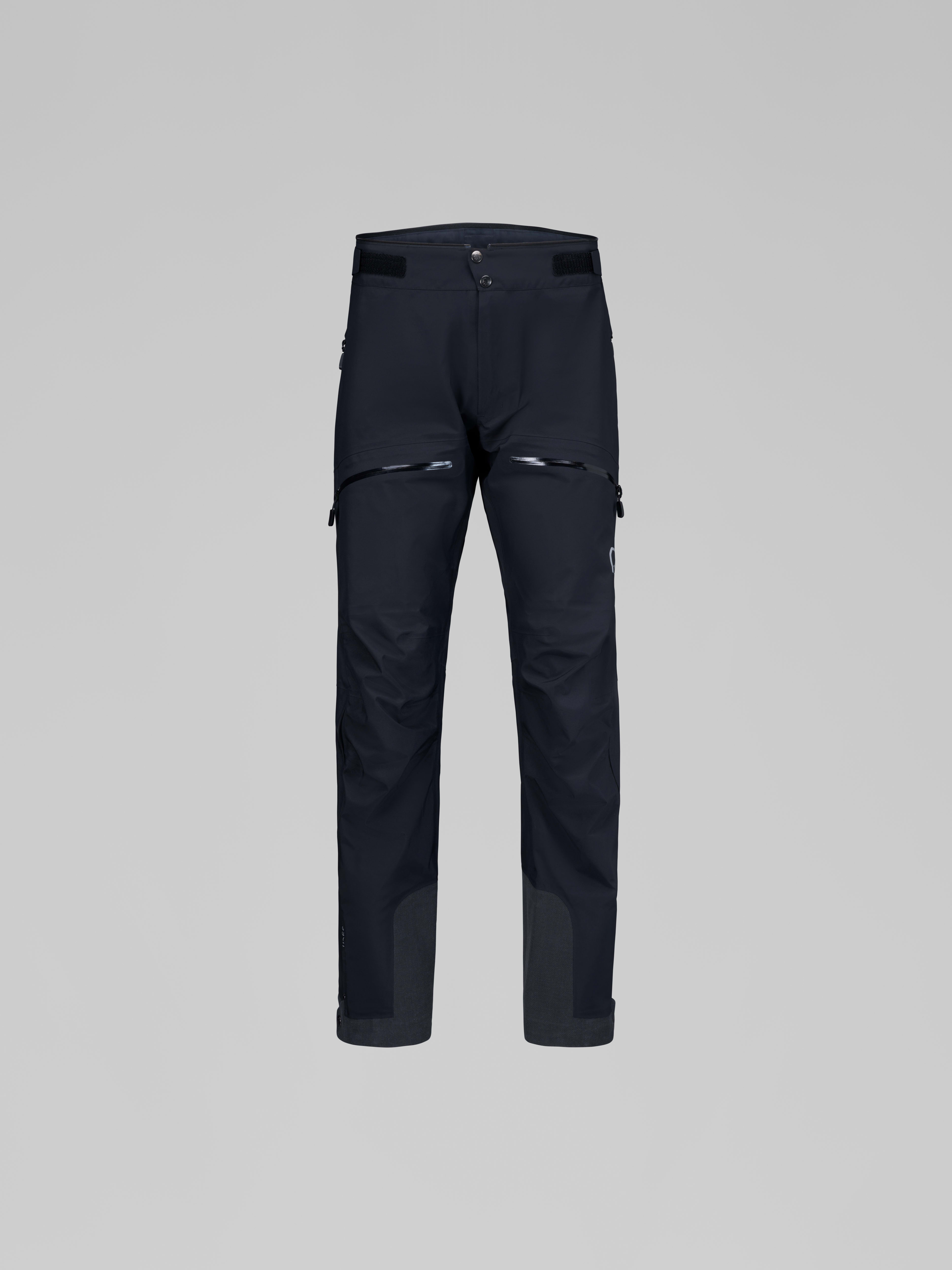 Packshot front image of trollveggen Gore-Tex Pro light Pants Caviar Black