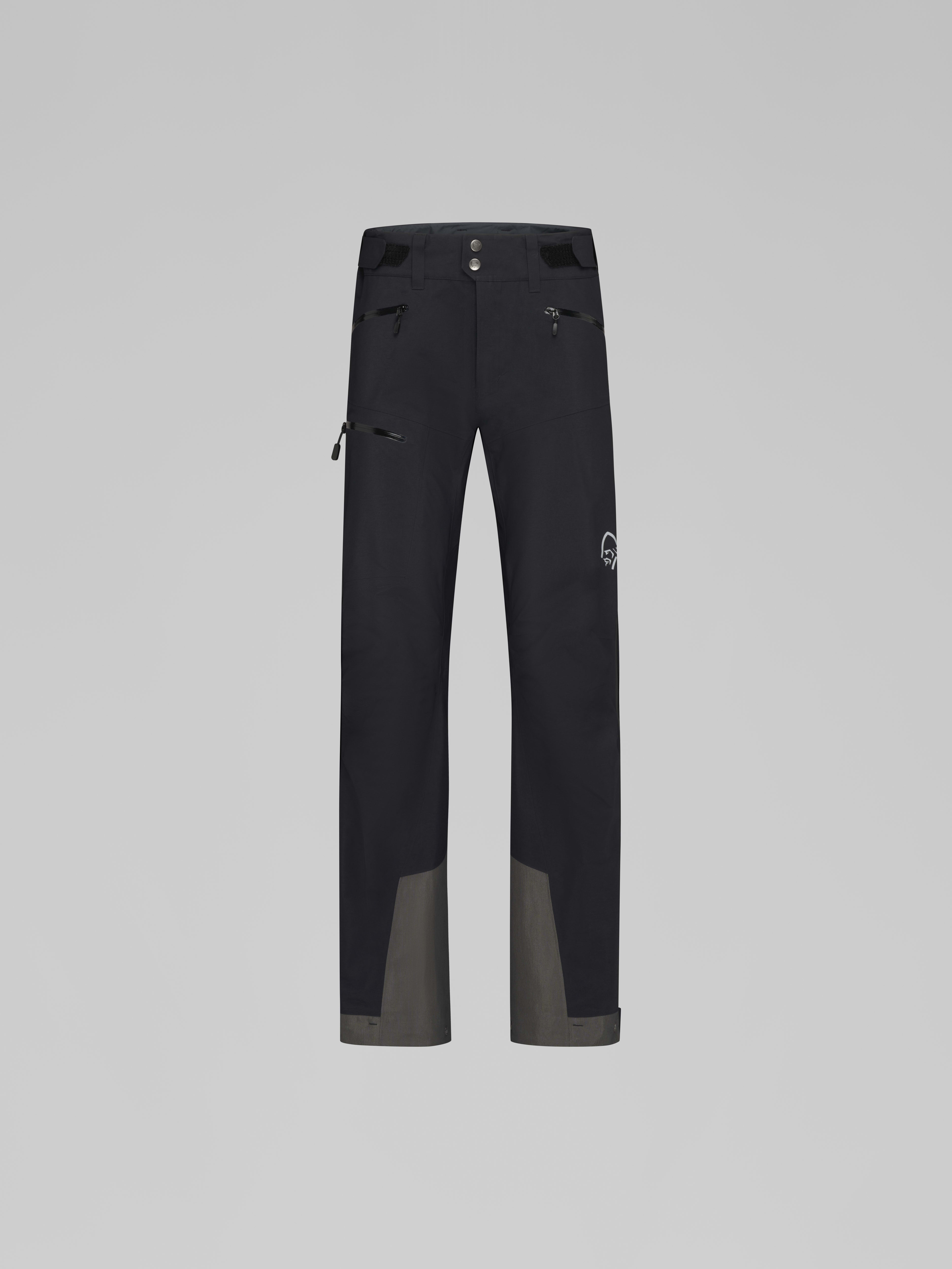 Packshot front image of trollveggen Gore-Tex Pro light Pants Caviar Black
