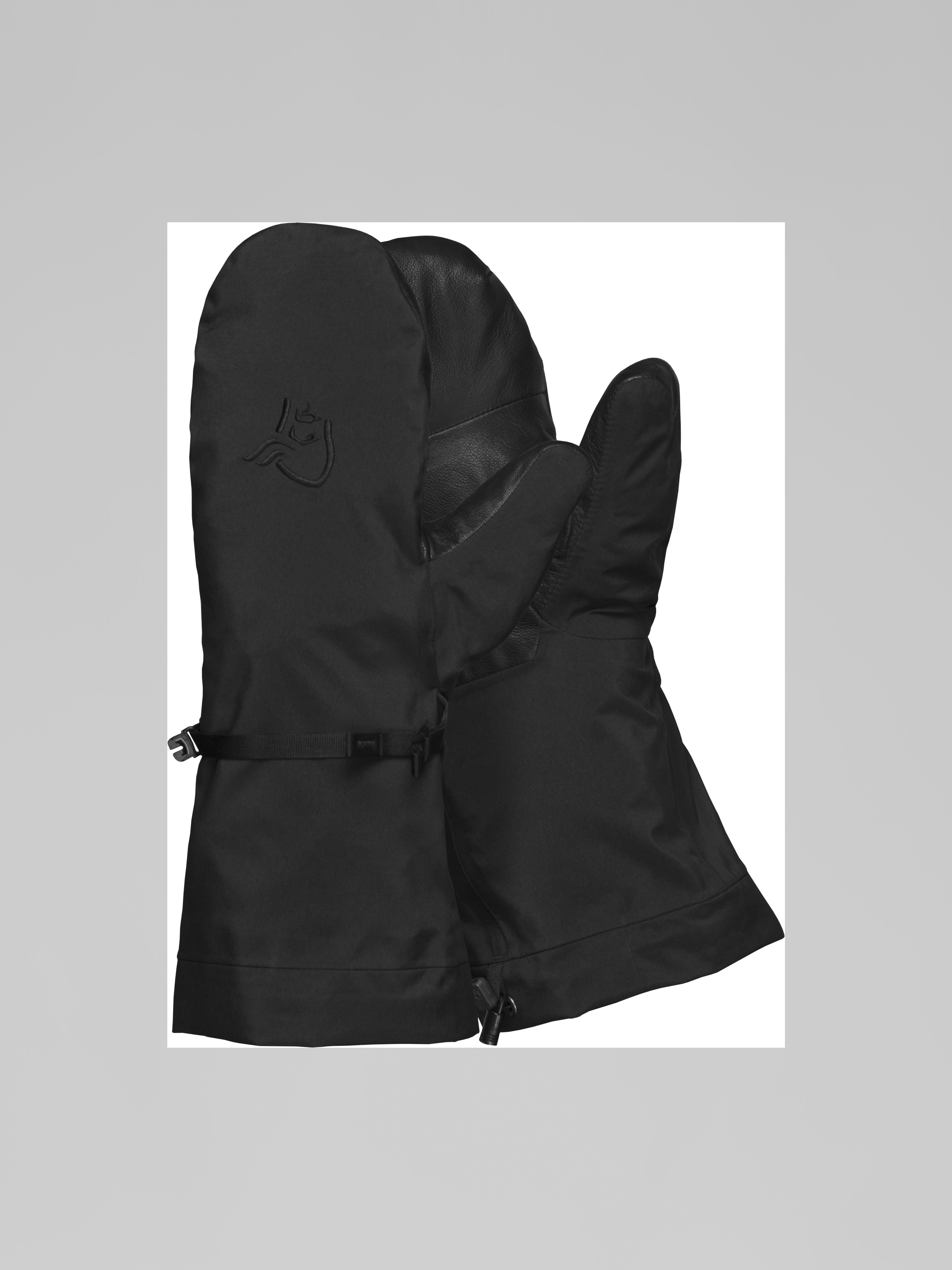 Packshot front image of trollveggen Gore-Tex Pro Mittens Caviar Black
