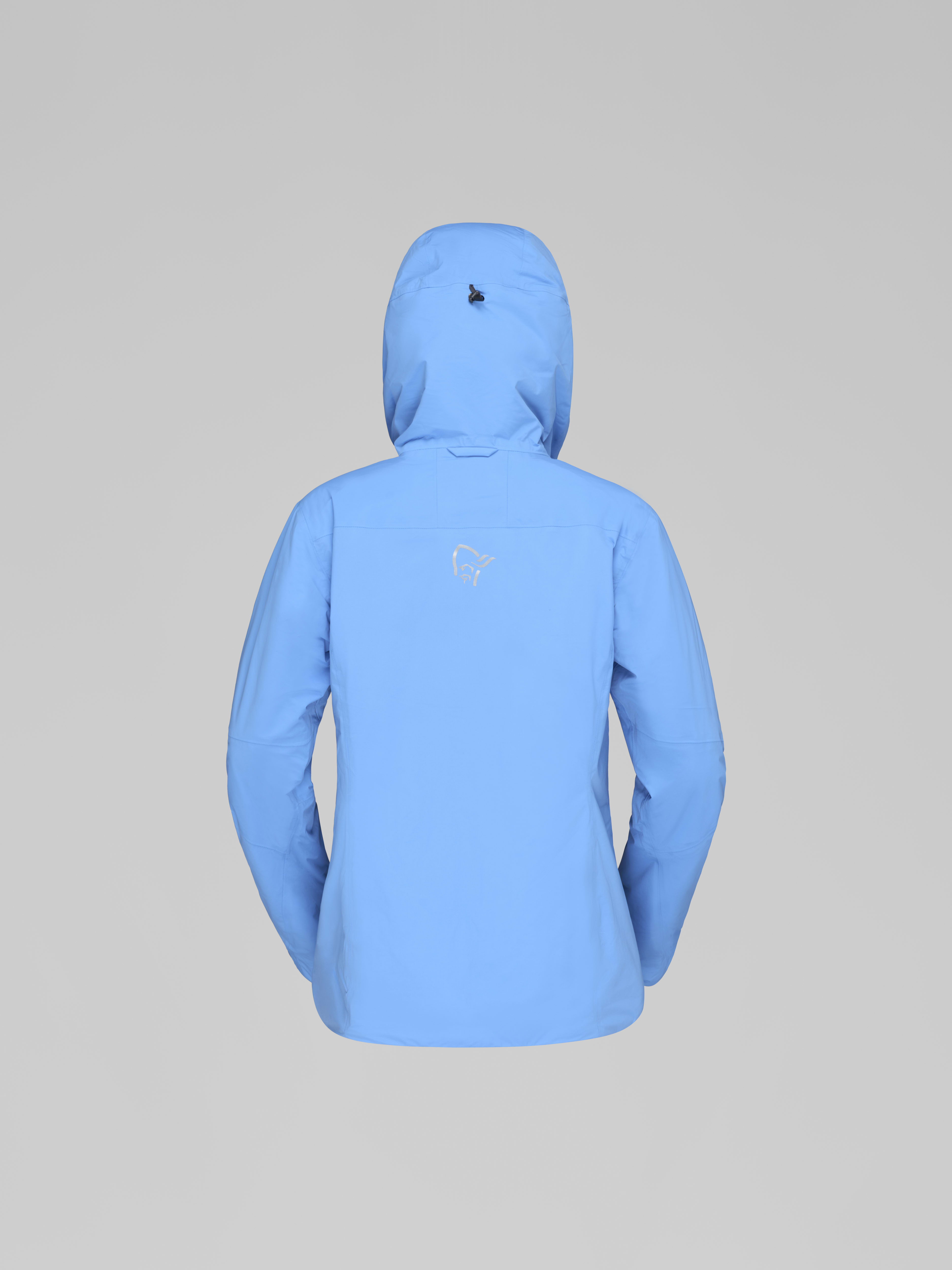 Packshot back image of trollveggen dri2 thermo60 Zip Hood Marina