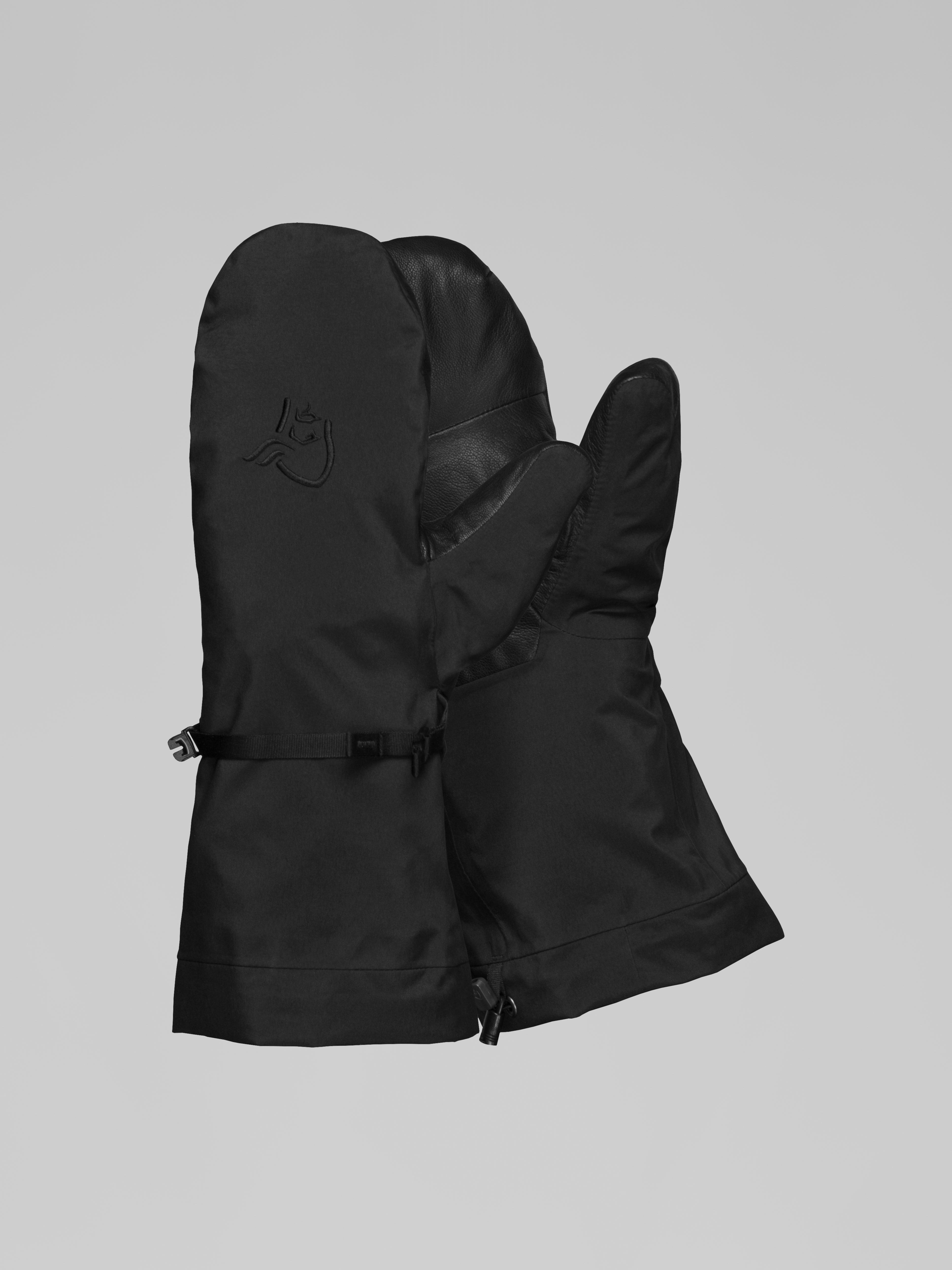 Packshot front image of trollveggen Gore-Tex Pro Mittens Caviar Black