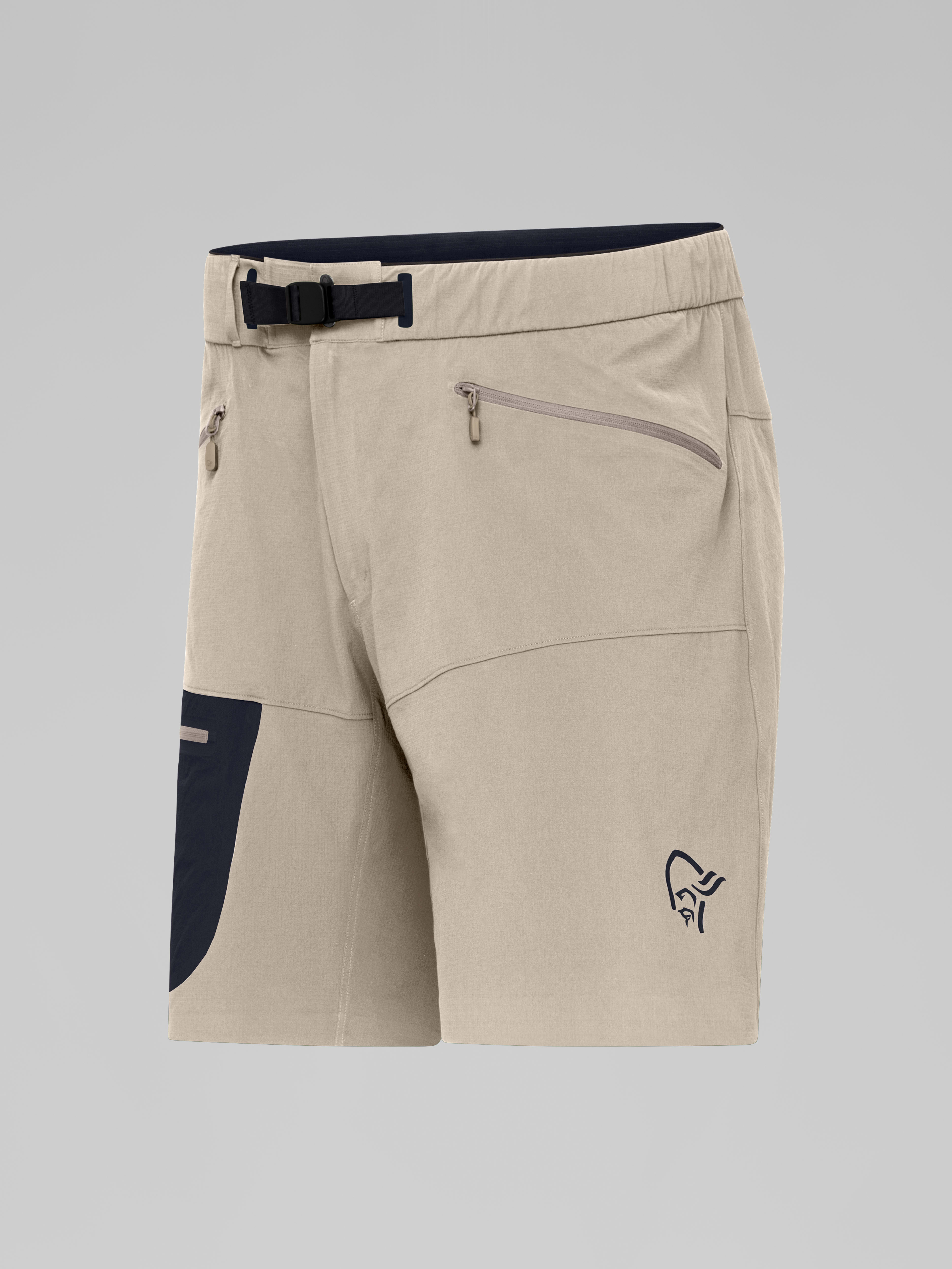 Packshot front left image of falketind falketind flex1 light Shorts M's Winter Twig/Caviar Black