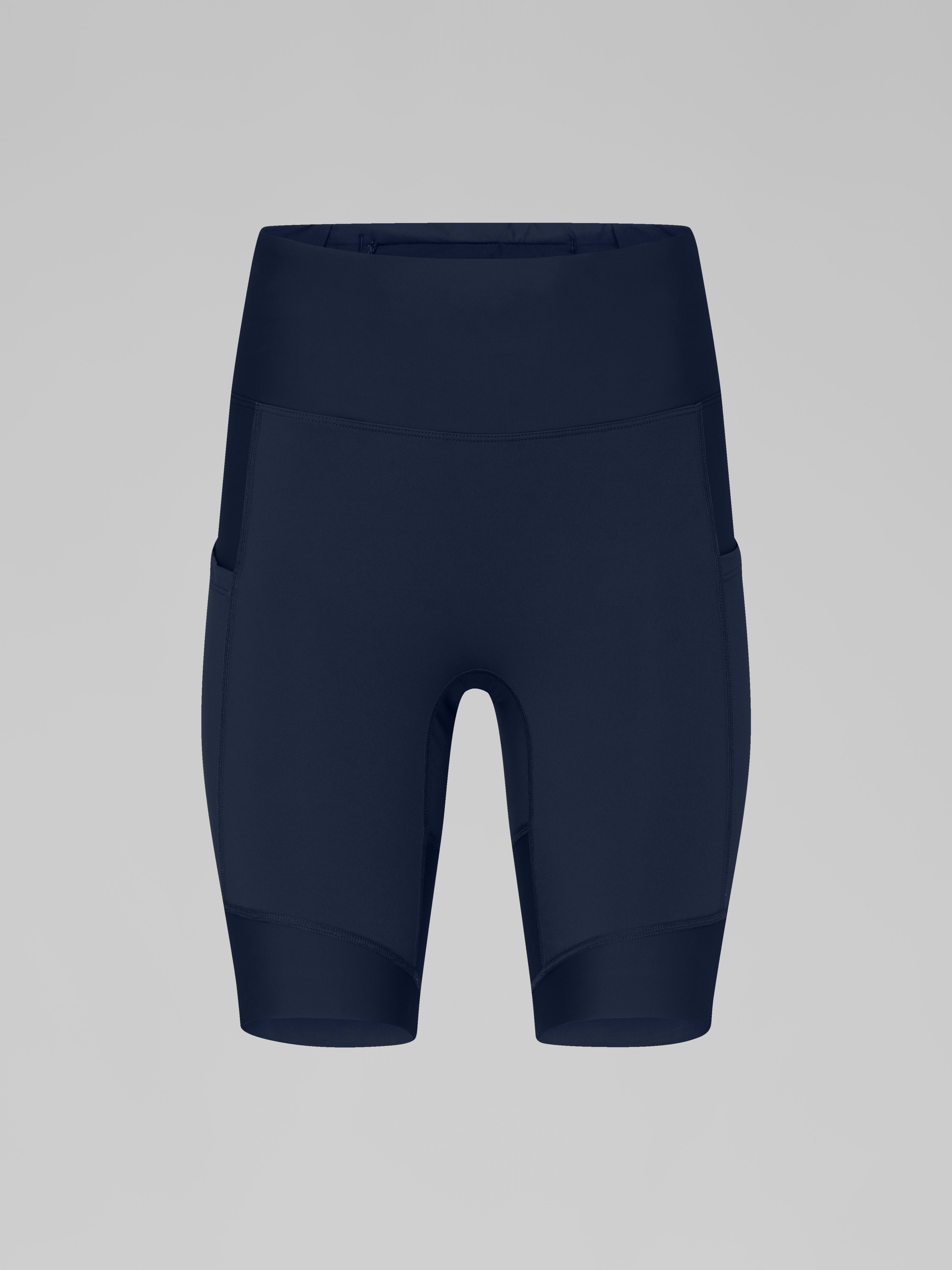 Packshot front image of falketind equaliser stretch short Tights Indigo Night Blue