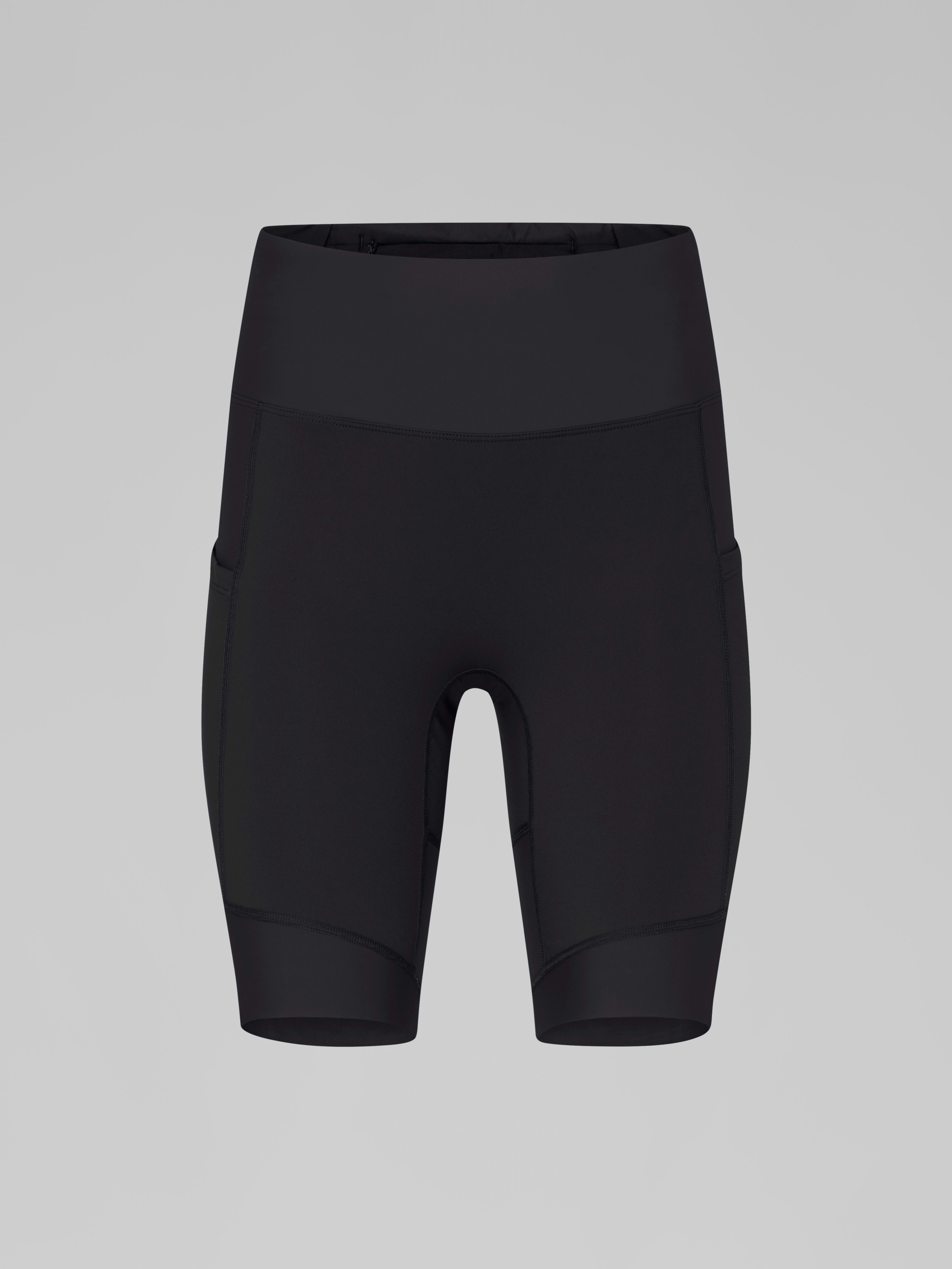 Packshot front image of falketind equaliser stretch short Tights Caviar Black