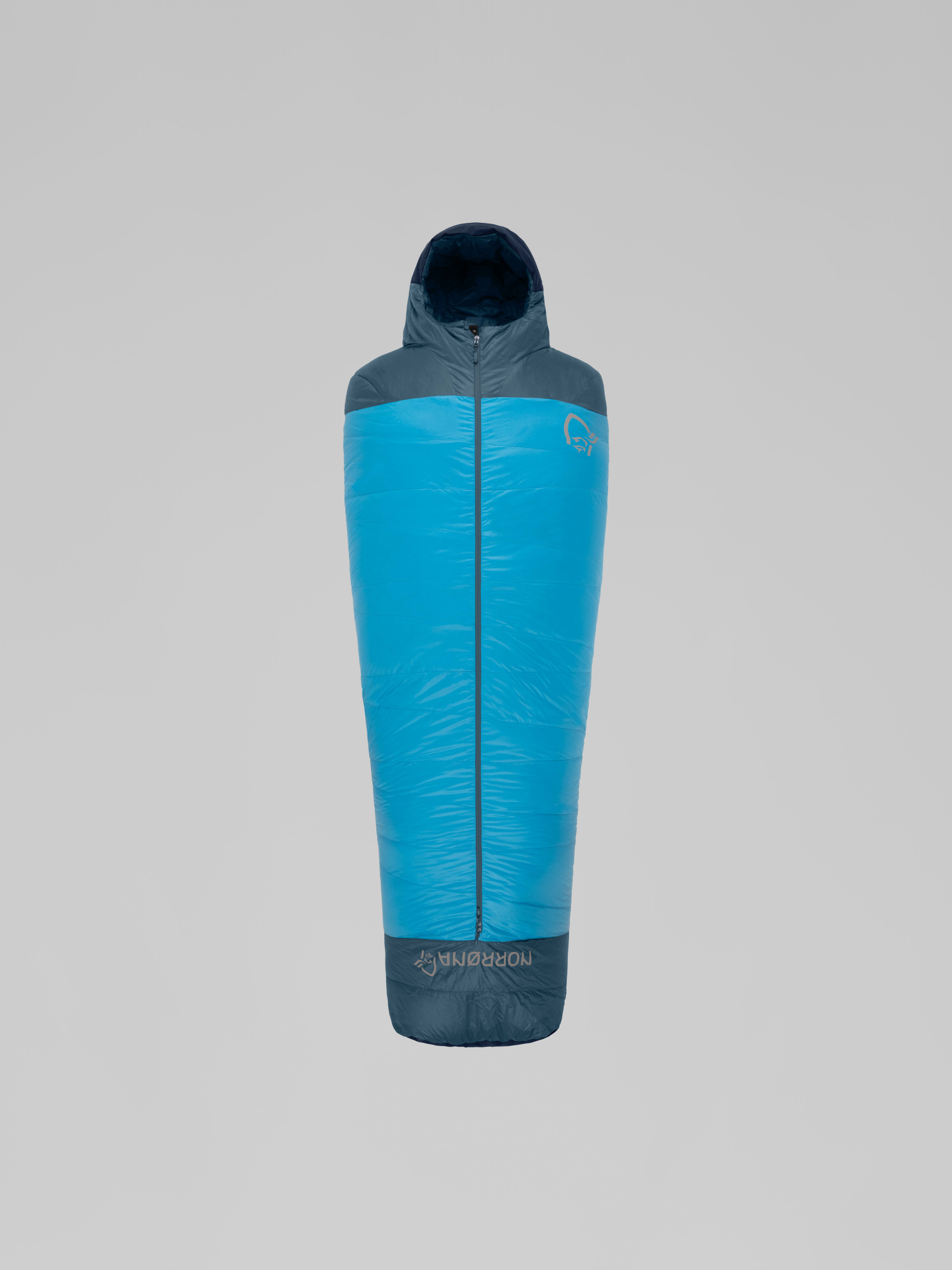 Packshot front image of falketind down800 +10C Sleeping Bag 185 Hawaiian Surf Blue