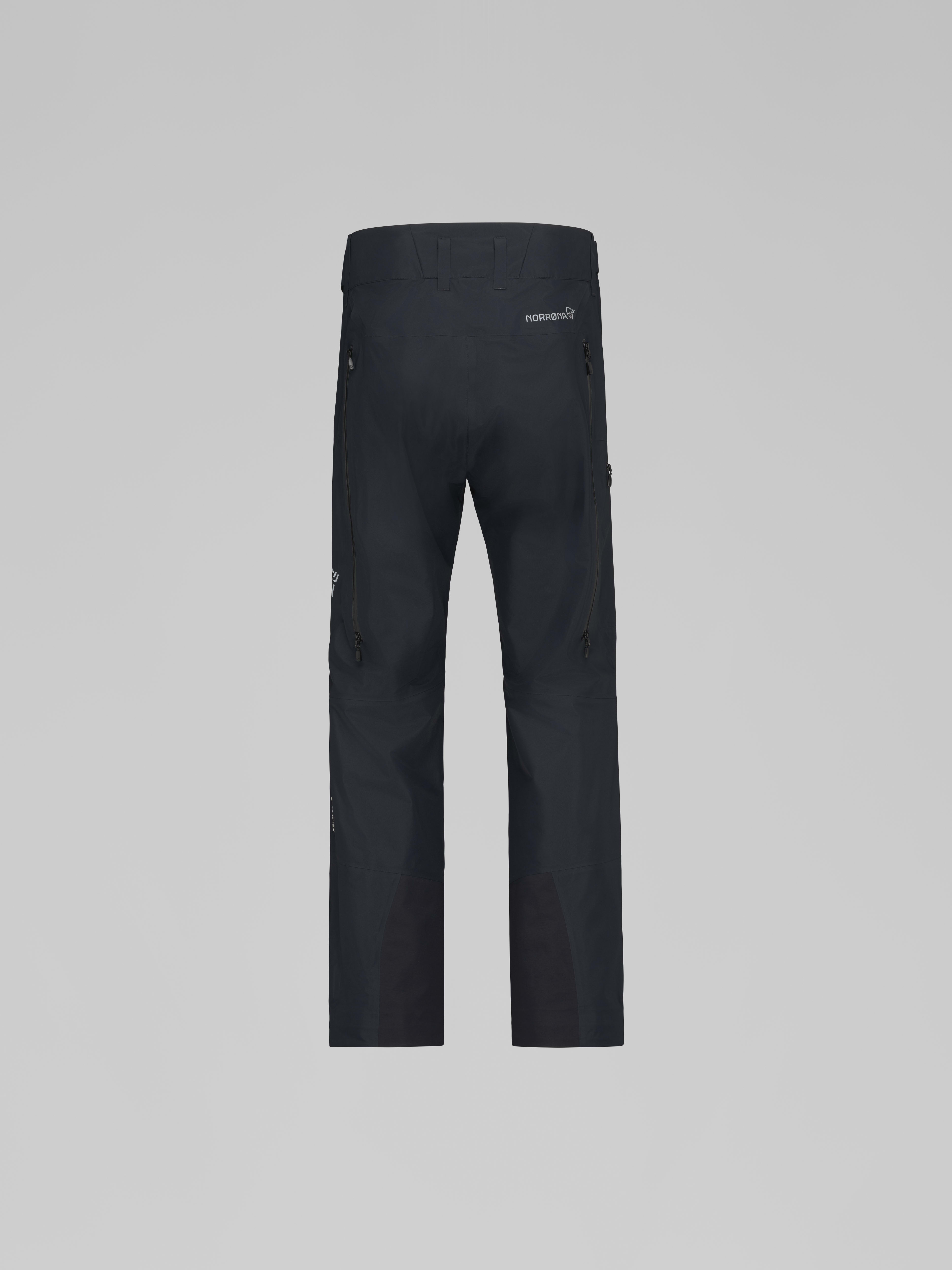 Packshot back image of falketind Gore-Tex Pants Caviar Black