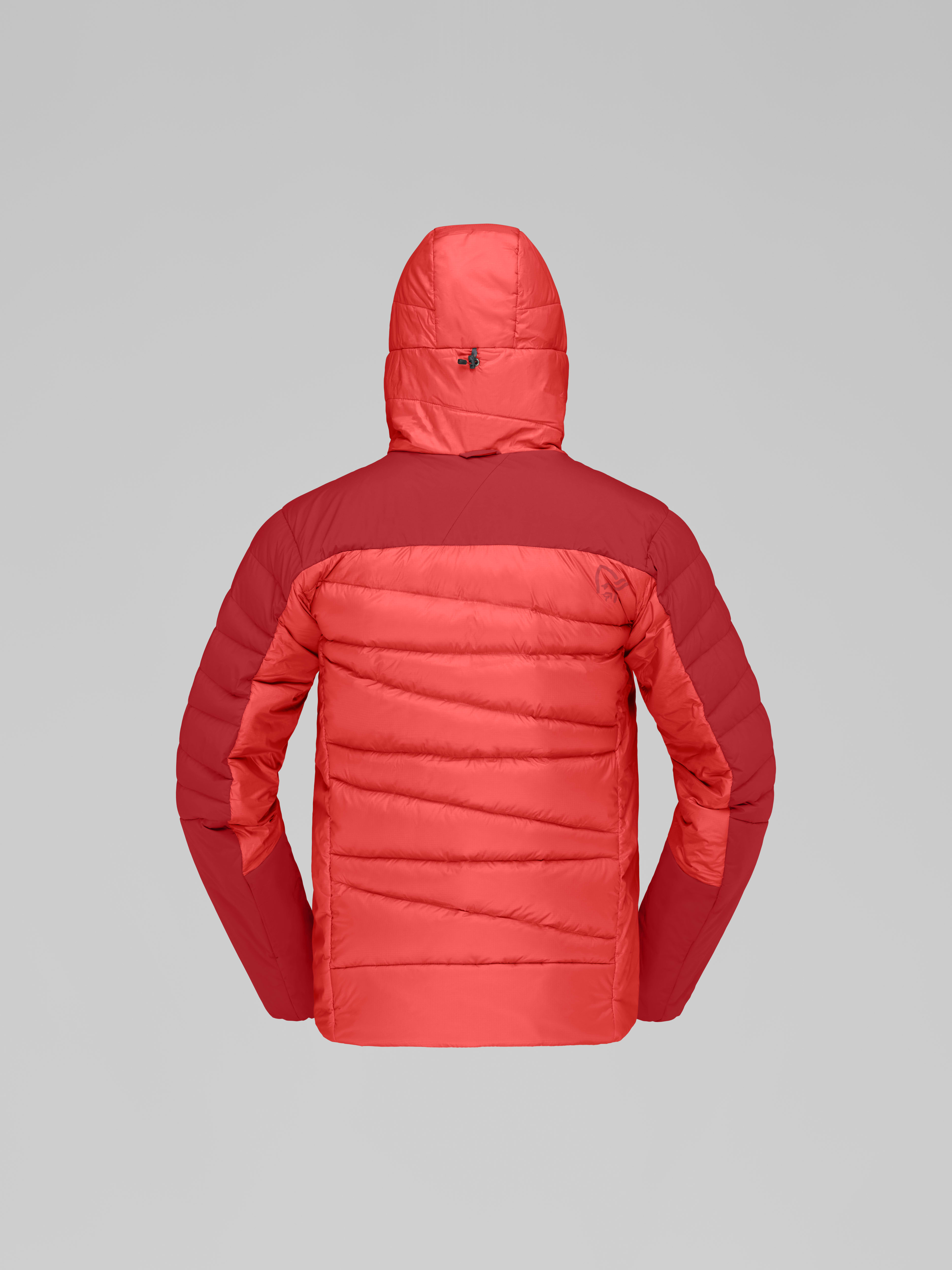 Packshot back image of falketind down700 Zip Hood 1233