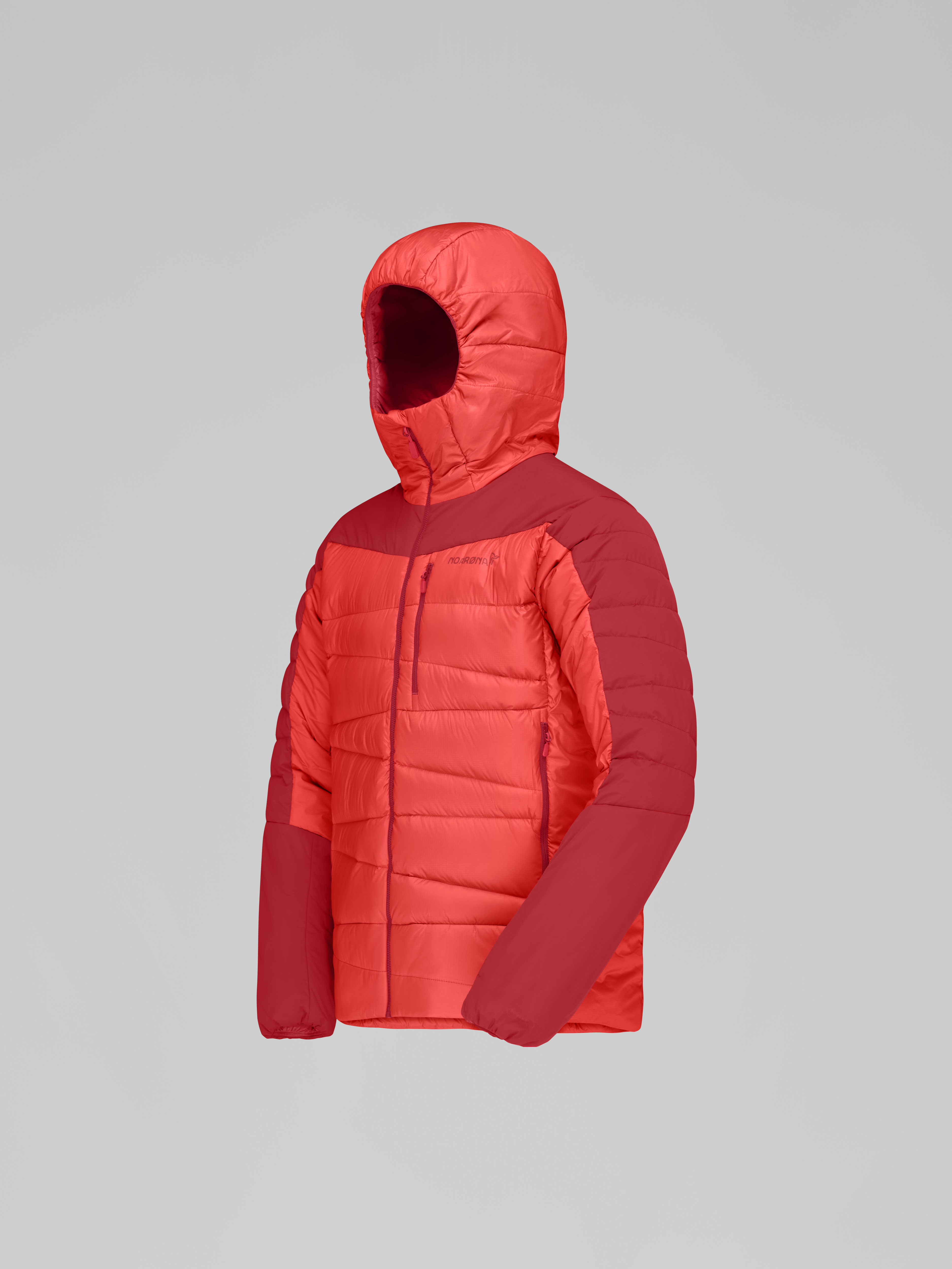 Packshot front left image of falketind down700 Zip Hood 1233