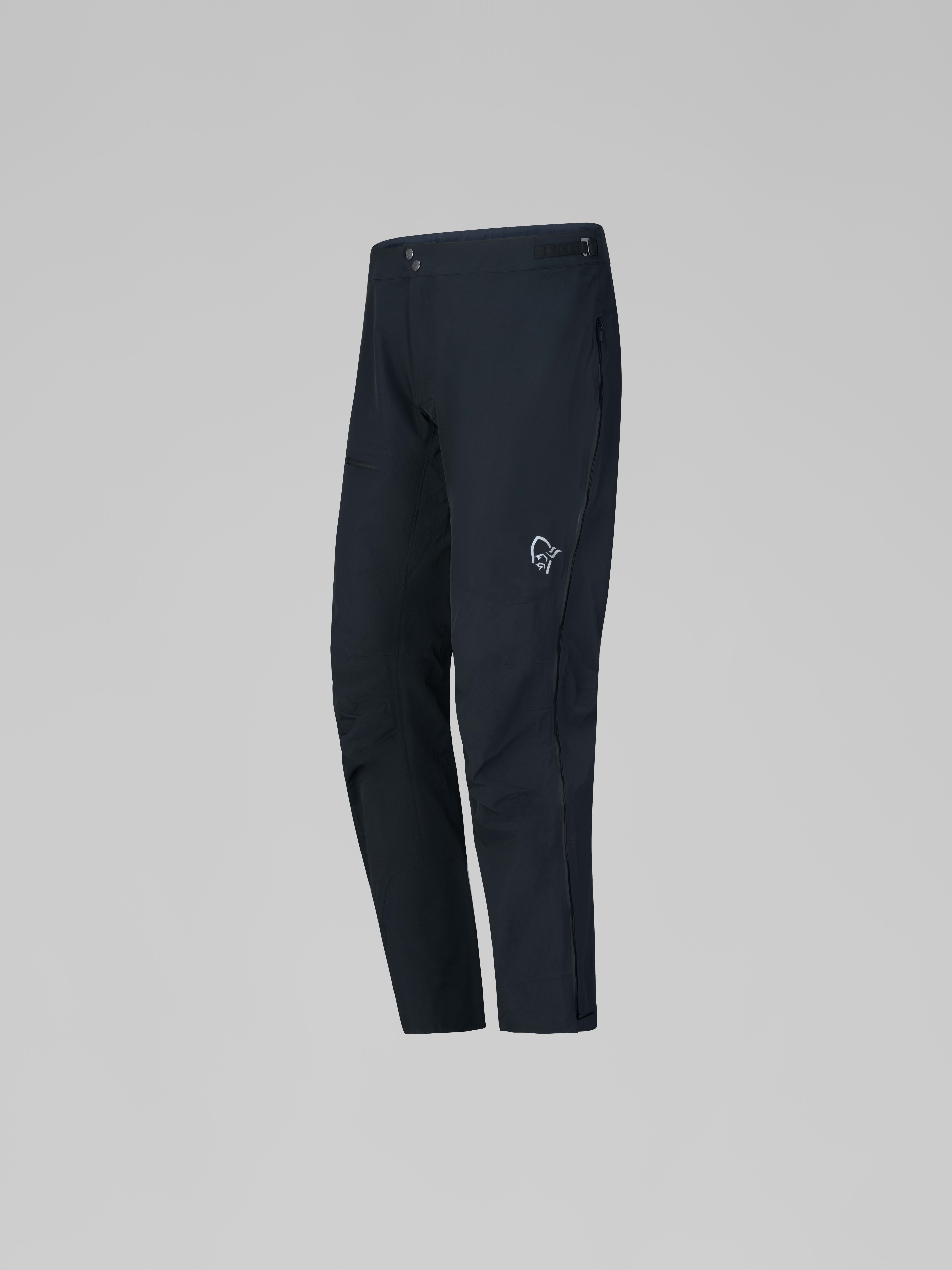 Packshot front left image of falketind dri1 Pants Caviar Black