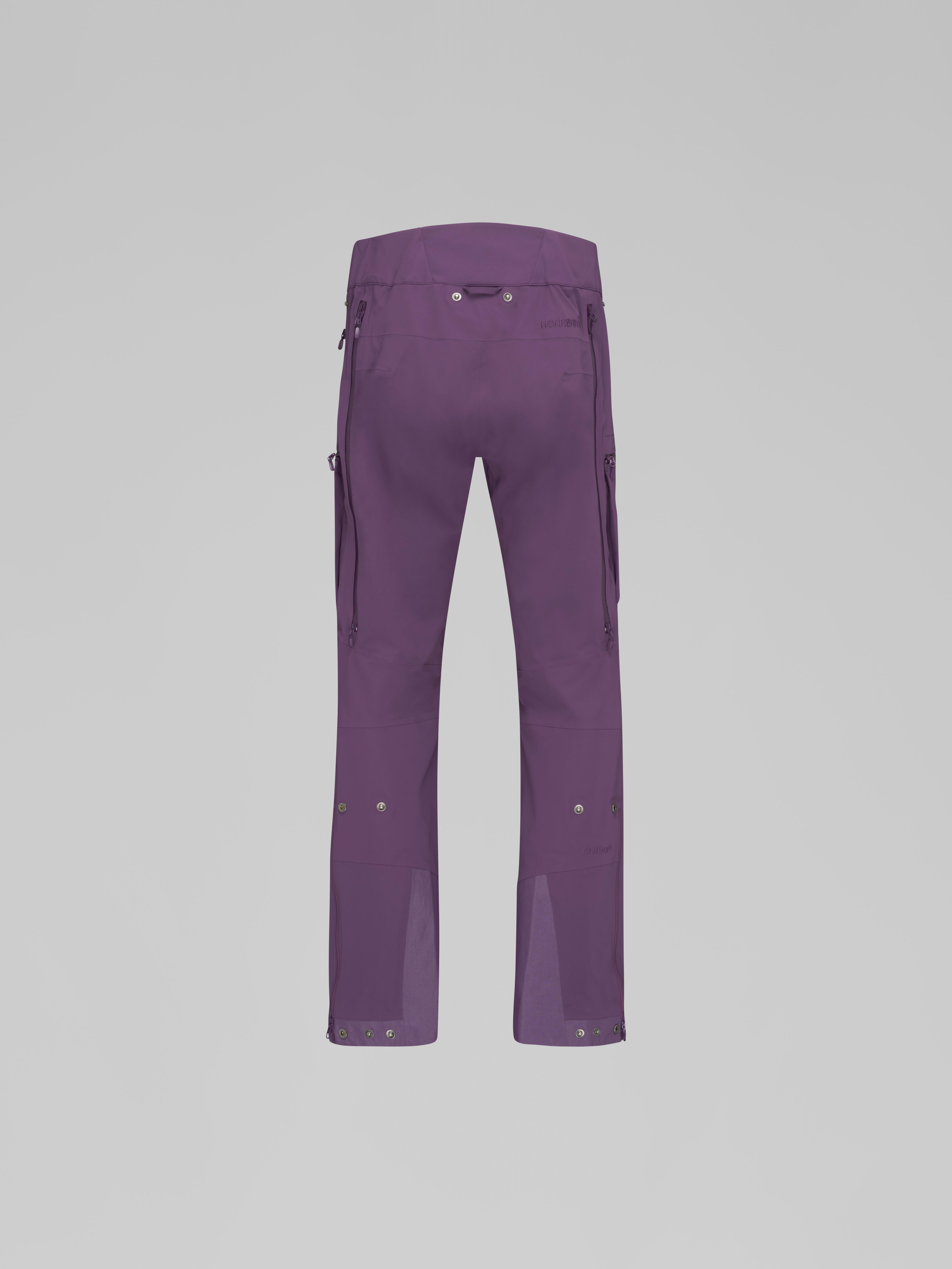 Packshot back image of lyngen driflex3 Pants Wineberry