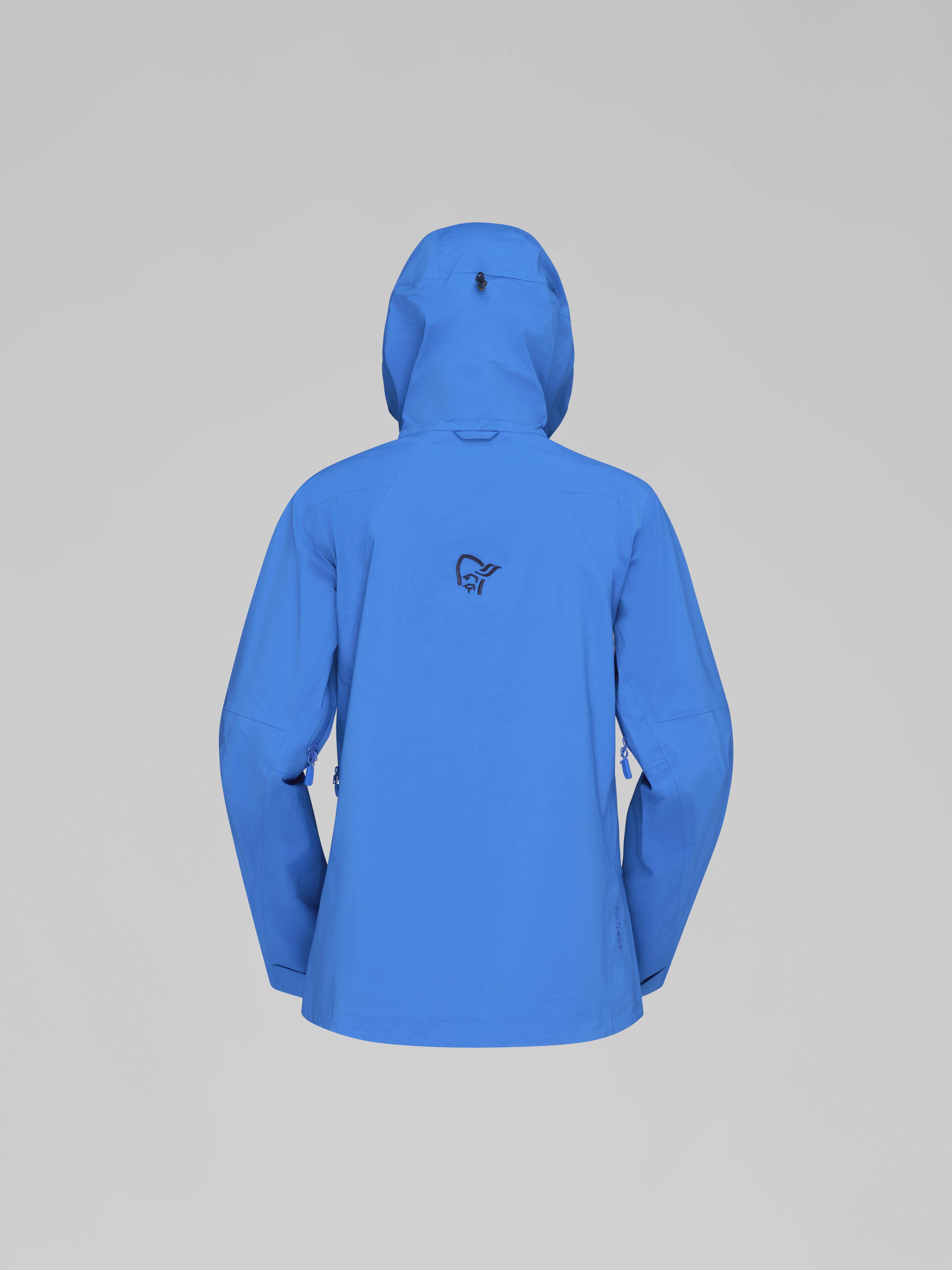 Packshot back image of lyngen driflex3 Jacket Victoria Blue