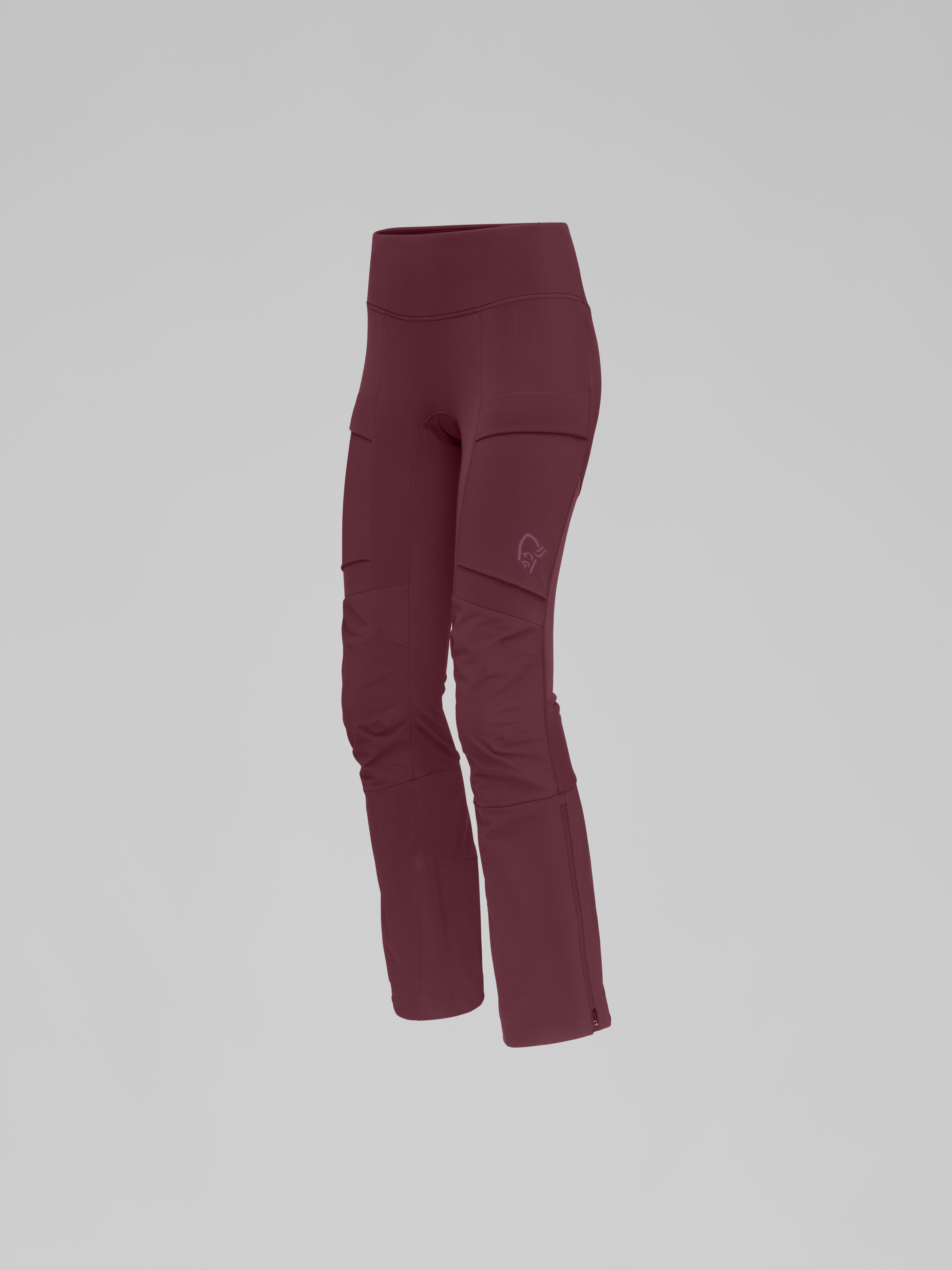 Packshot front left image of lyngen equaliser stretch Tights Tawny Port