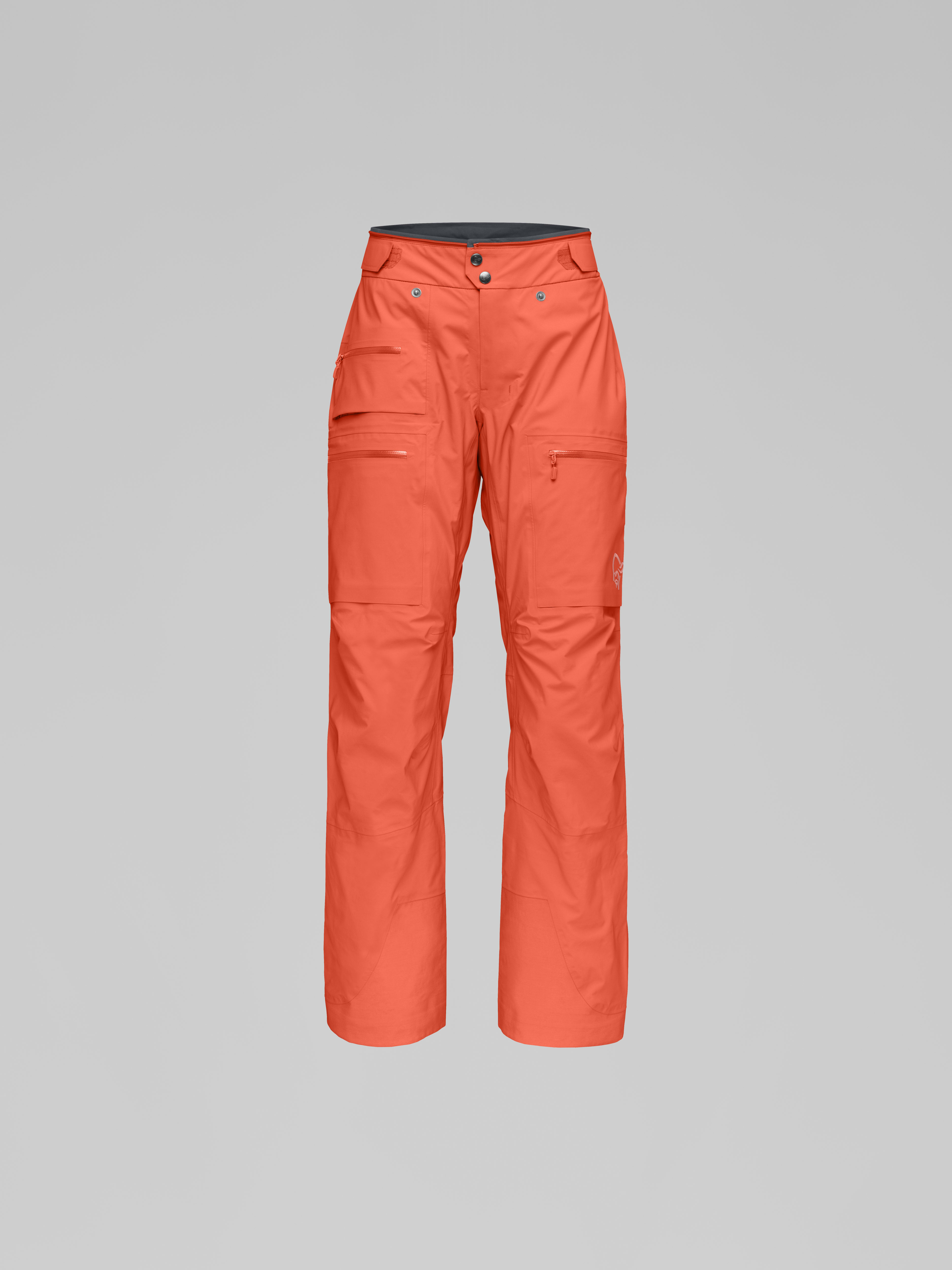 Packshot front image of lyngen Gore-Tex Pro Pants Orange Alert