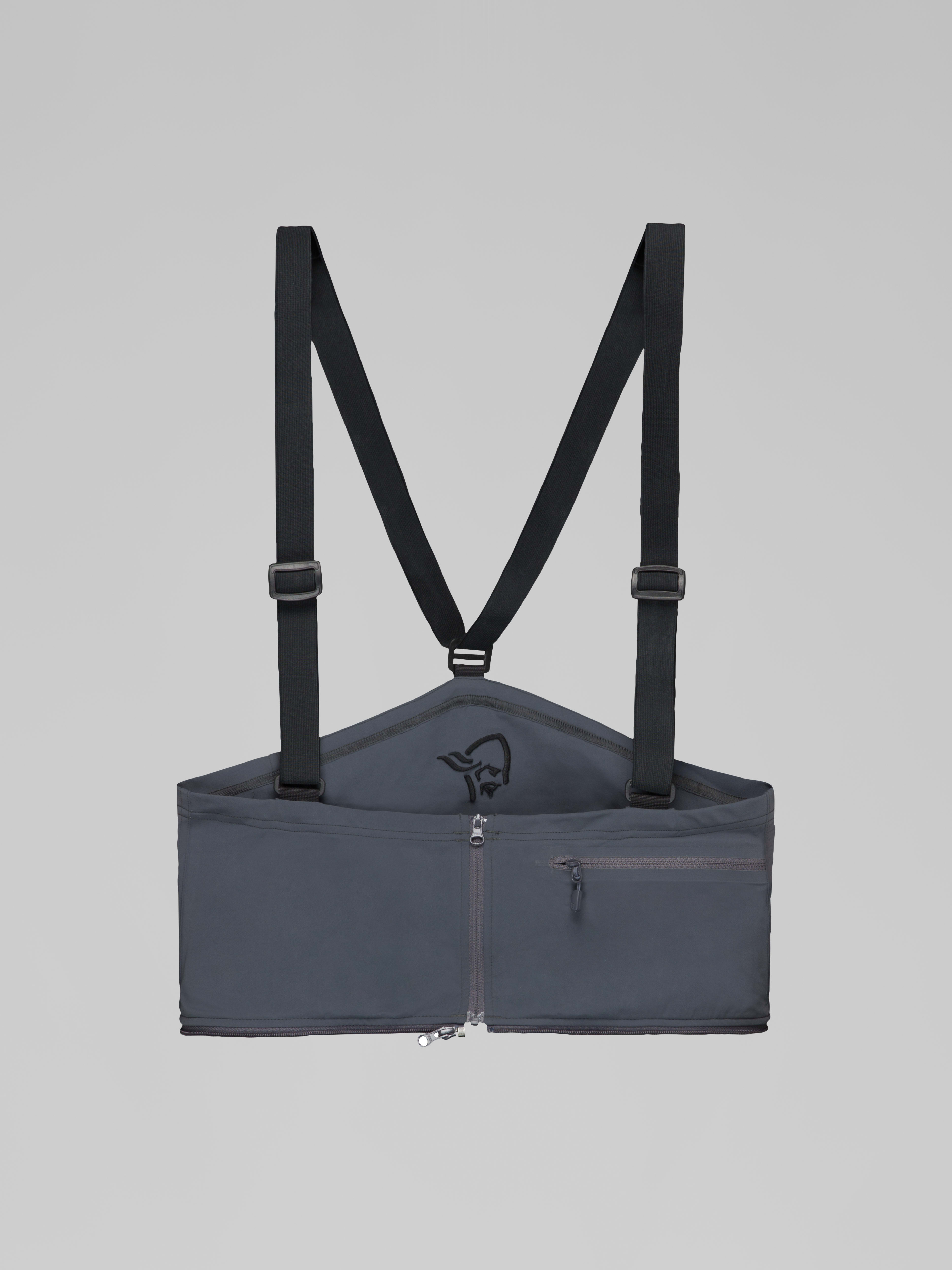 Packshot front image of accessories flex1 mountaineering Zip-in Bib Ebony