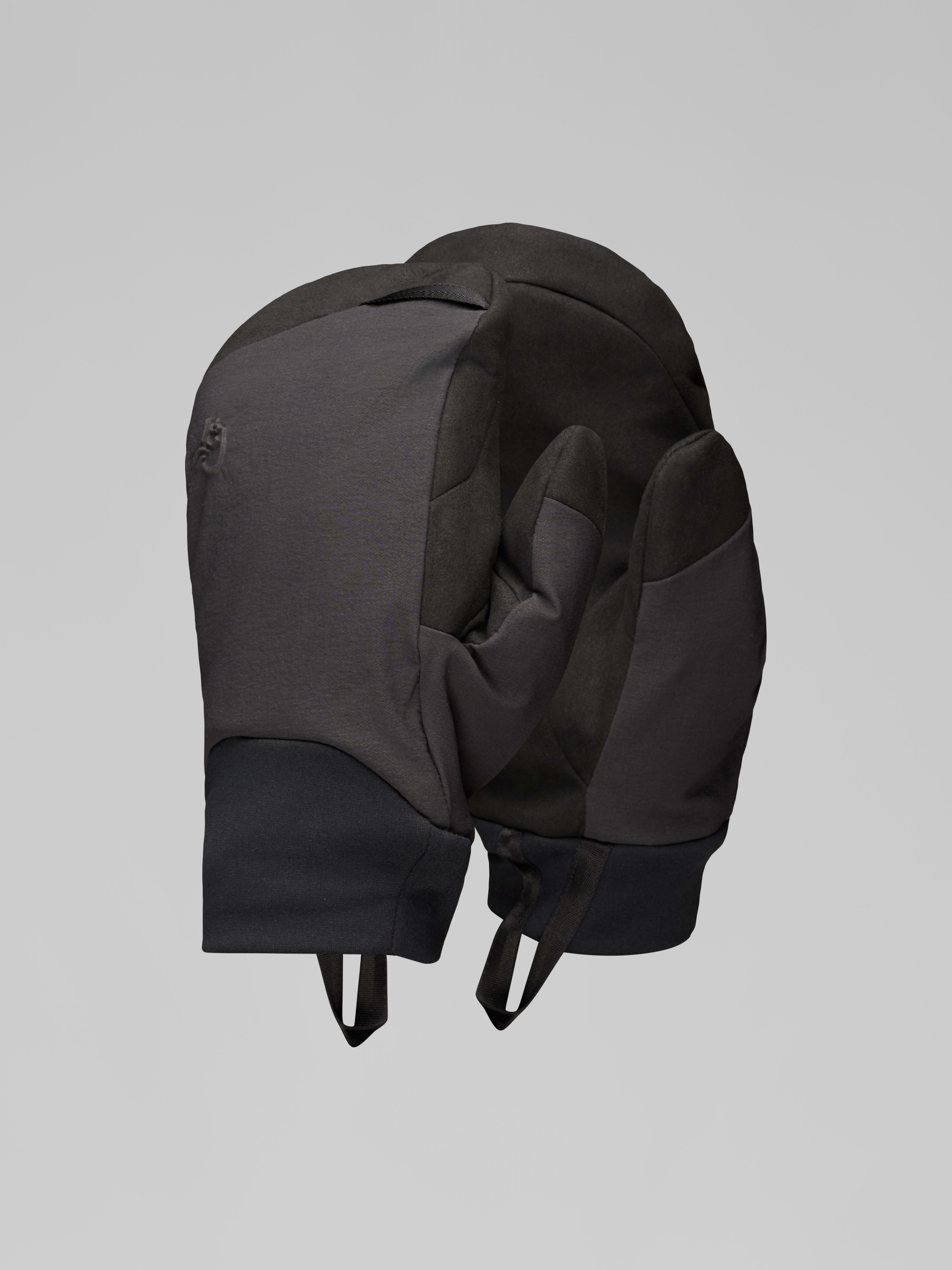 Packshot front image of lyngen thermo60 Mittens Caviar Black