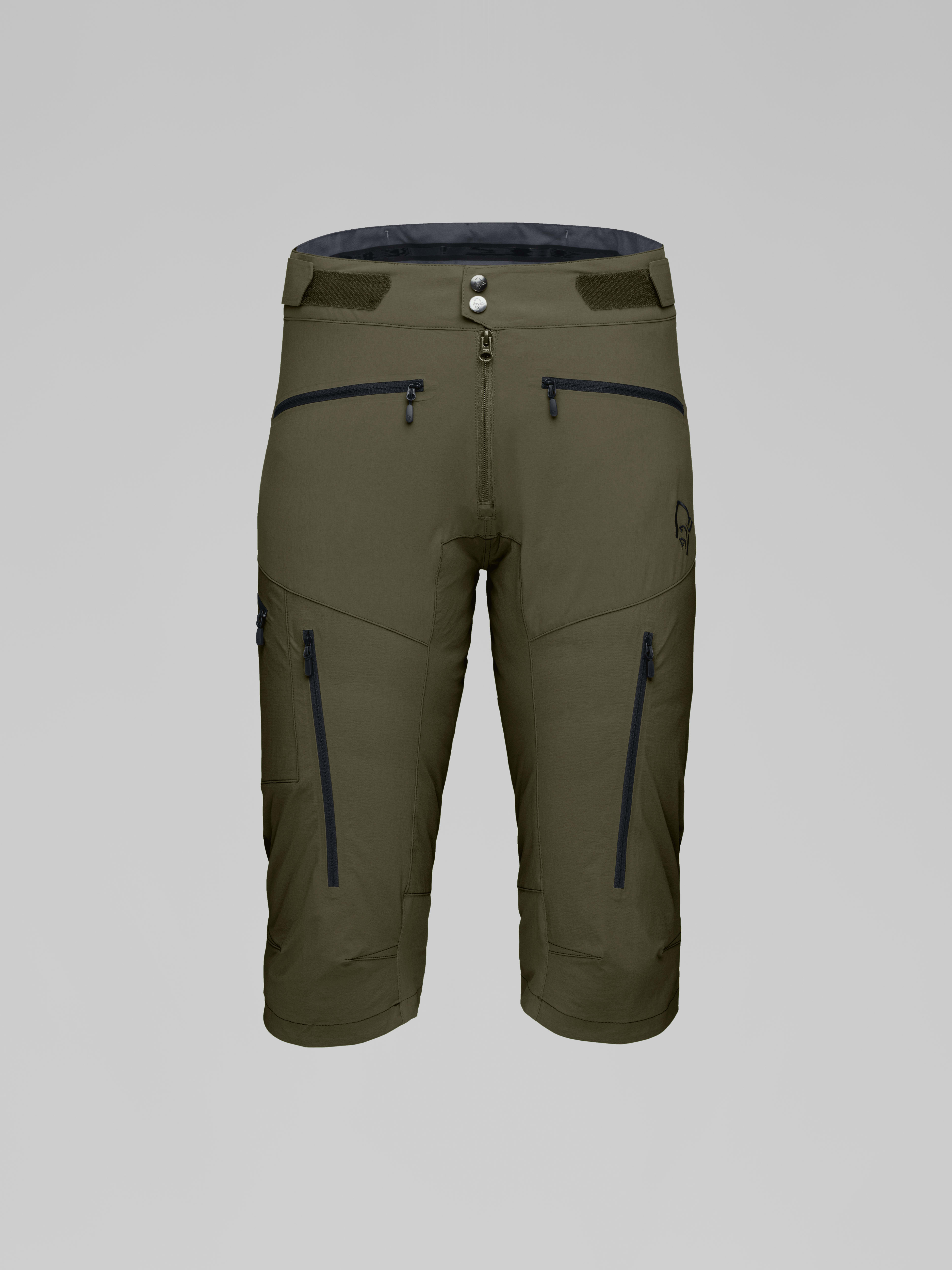 Packshot front image of fjora flex1 Shorts Olive Night