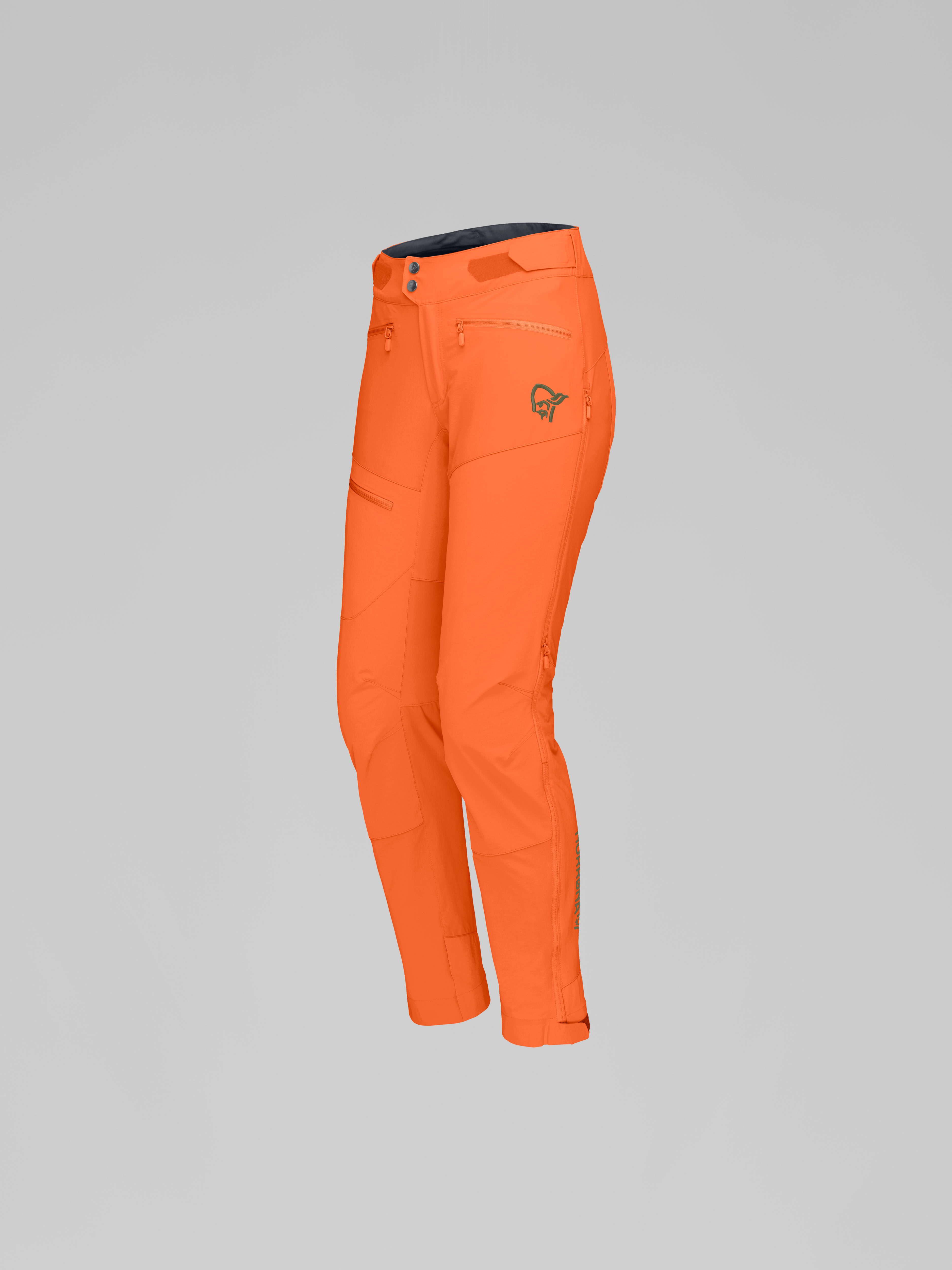 Packshot front left image of fjora flex1 Pants Orange Alert