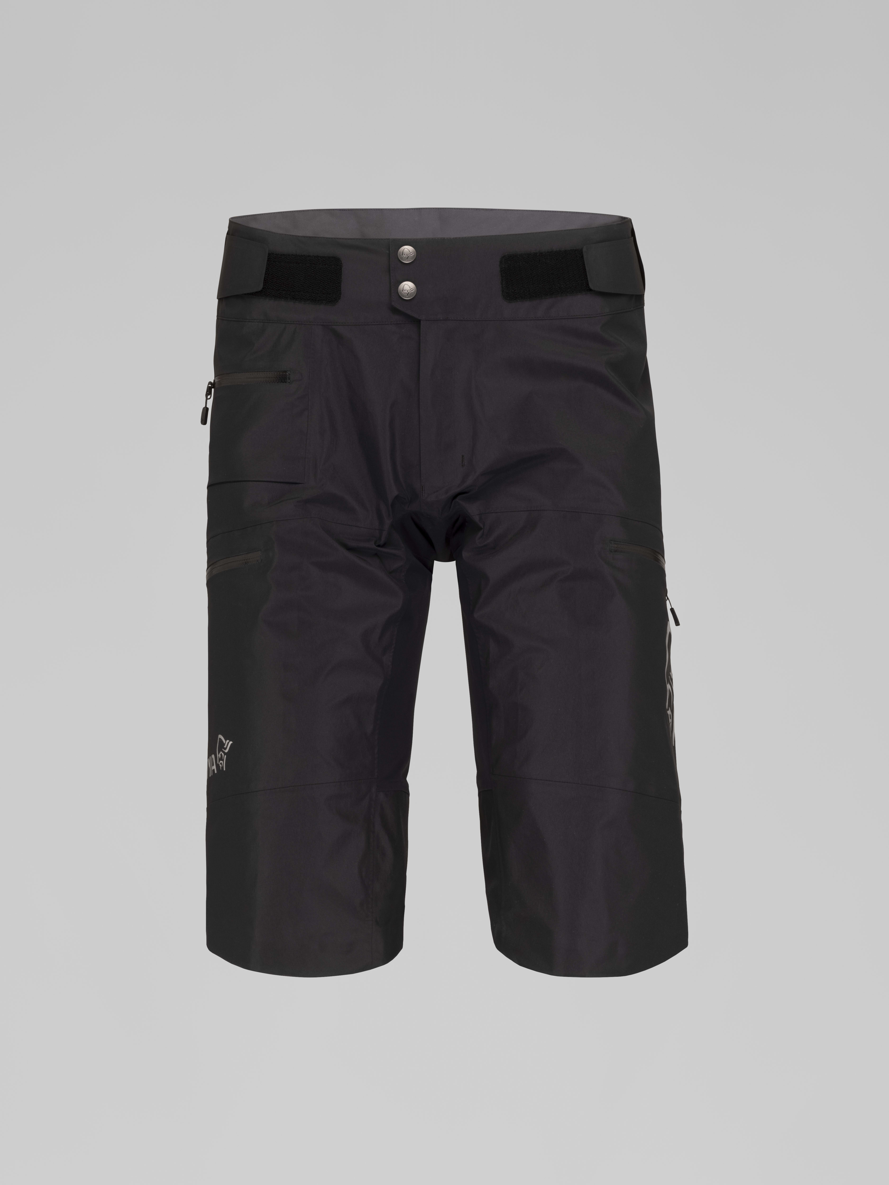 Packshot front image of fjora Gore-Tex Pro Shorts Caviar Black