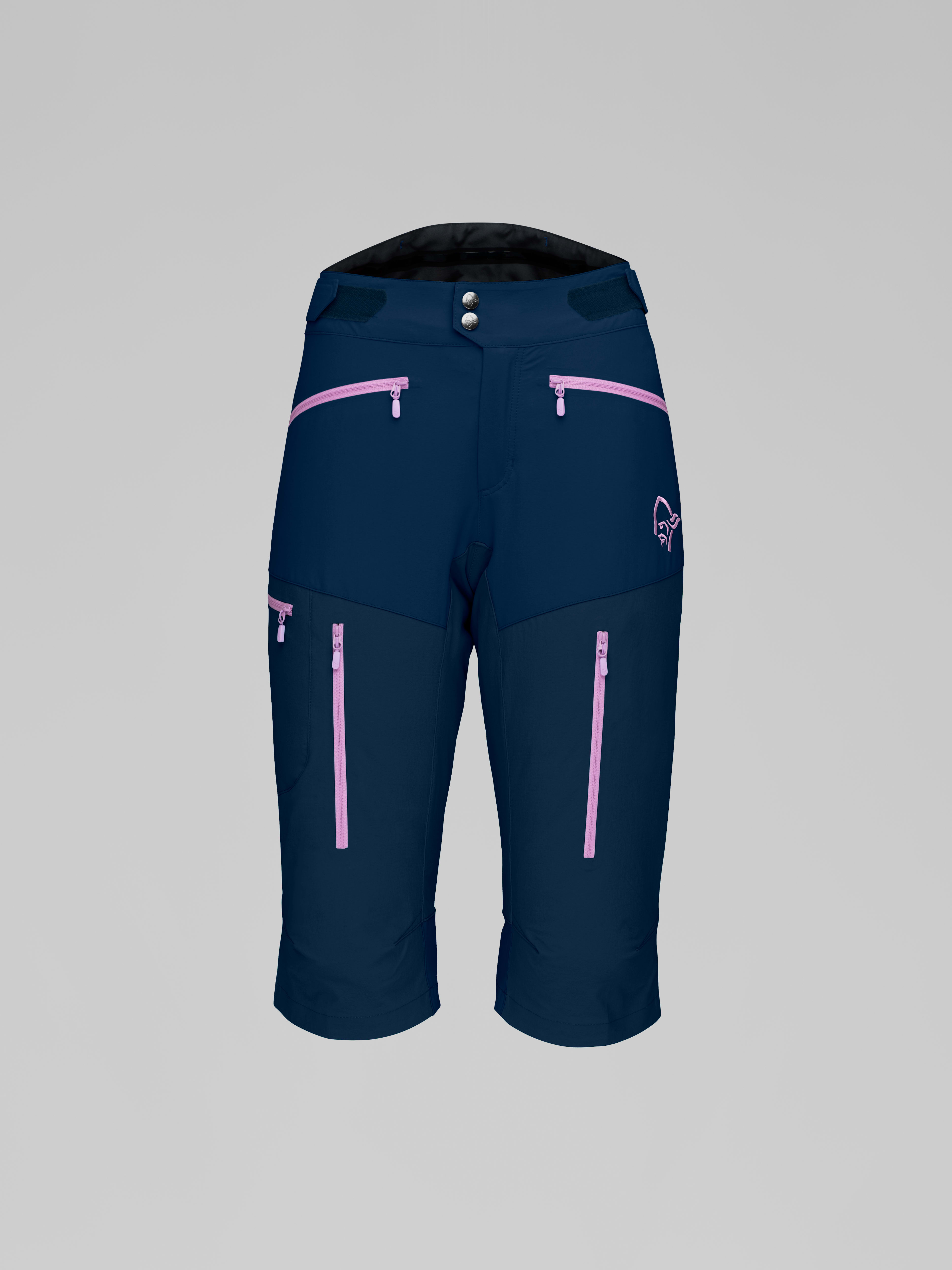 Packshot front image of fjora flex1 Shorts Indigo Night/Violet Tulle