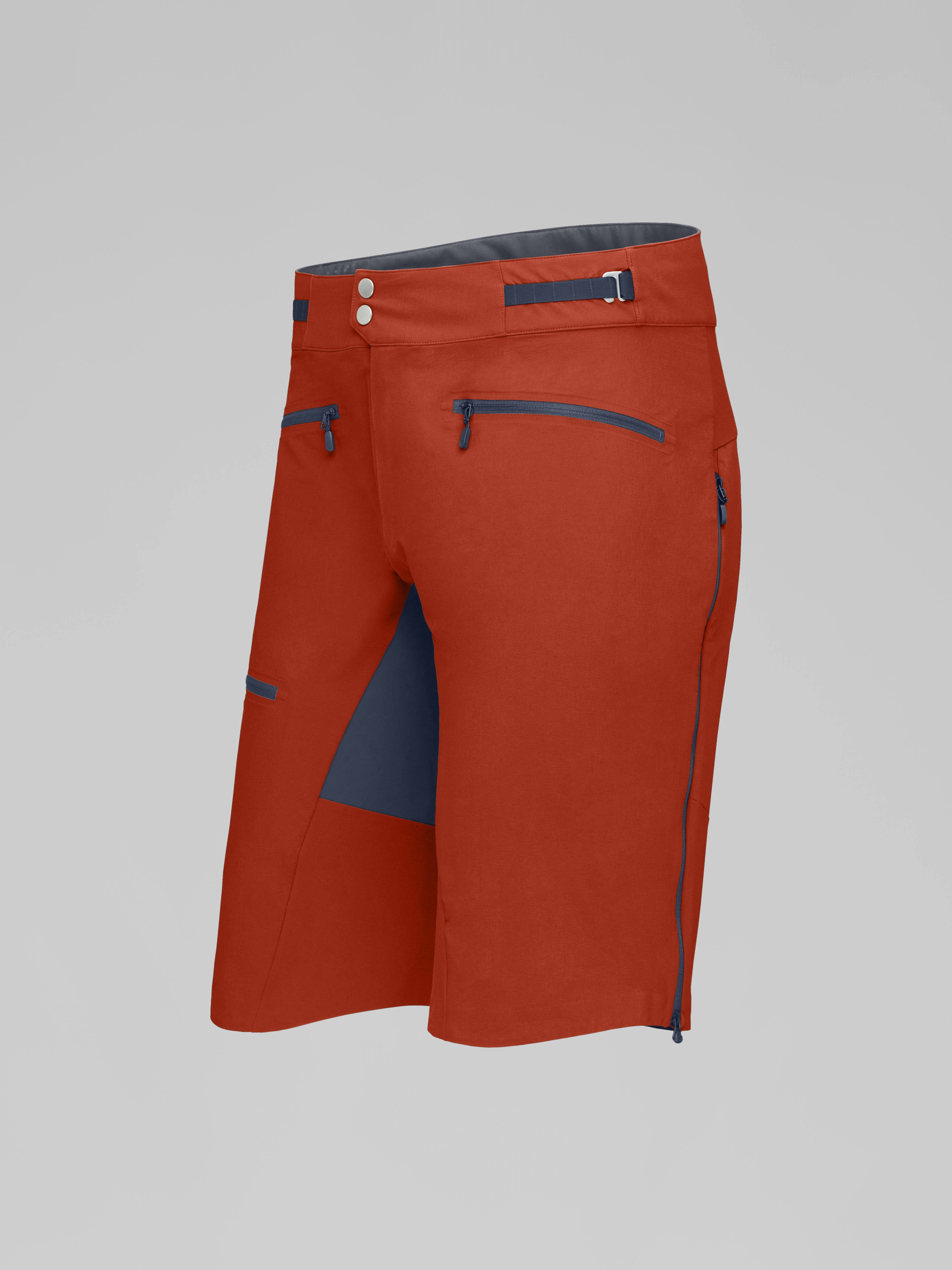 Packshot front left image of fjora flex1 mid weight Shorts Rooibos Tea/ Indigo Night