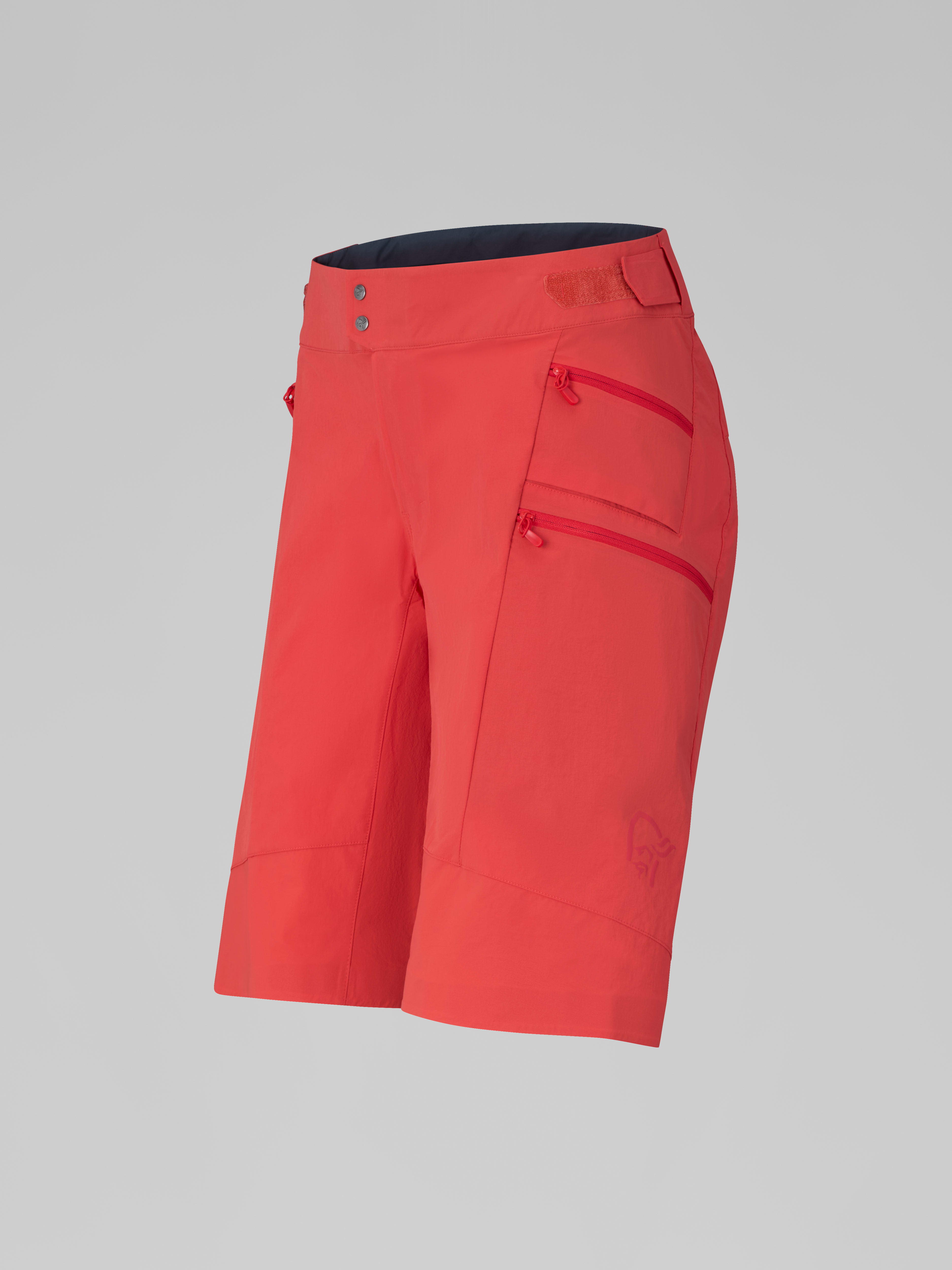 Packshot front left image of fjora flex1 tech Shorts Paprika red