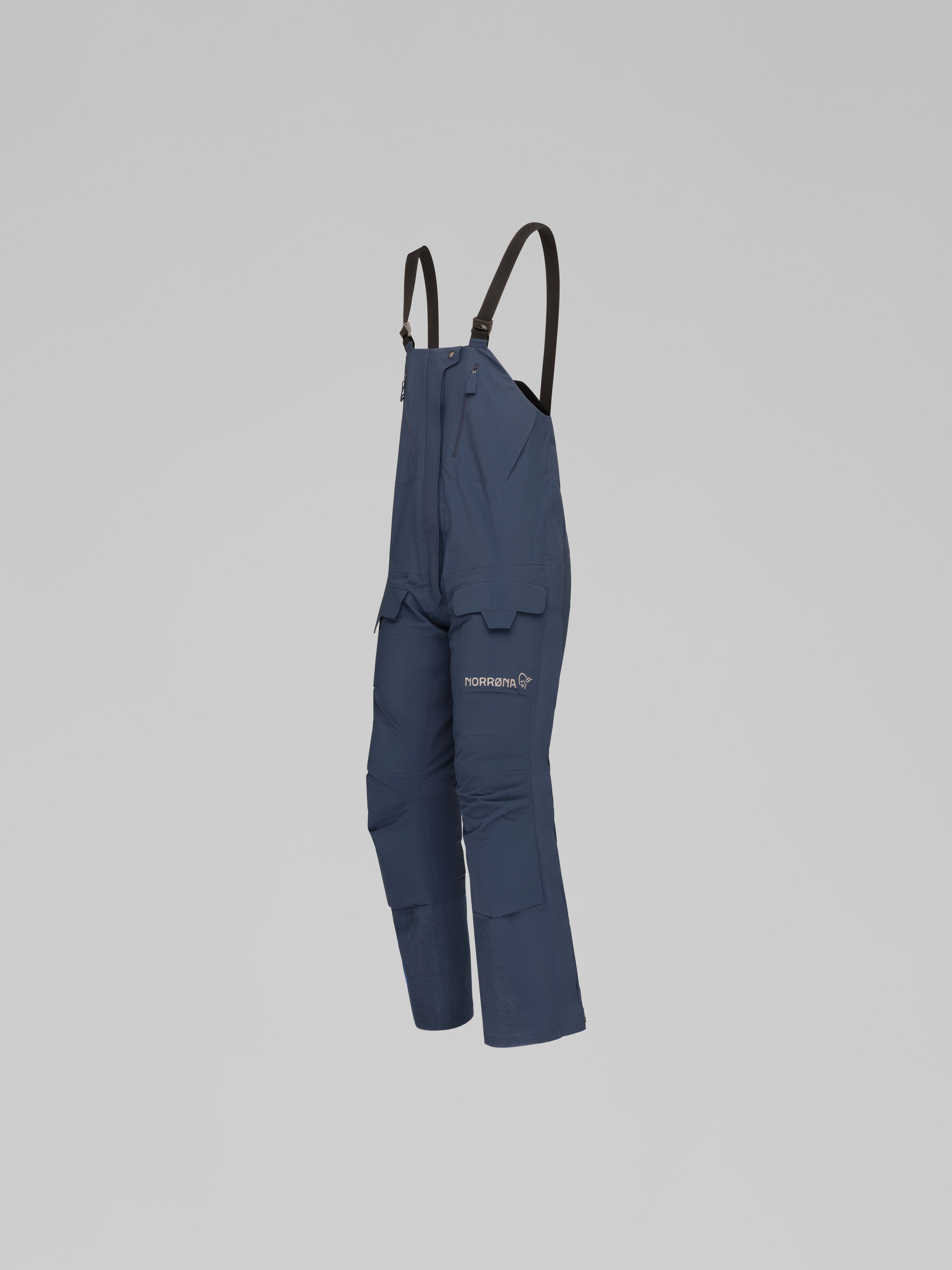 Packshot front left image of arktis Gore-Tex Pro Ousland Edition Bibs Indigo Night