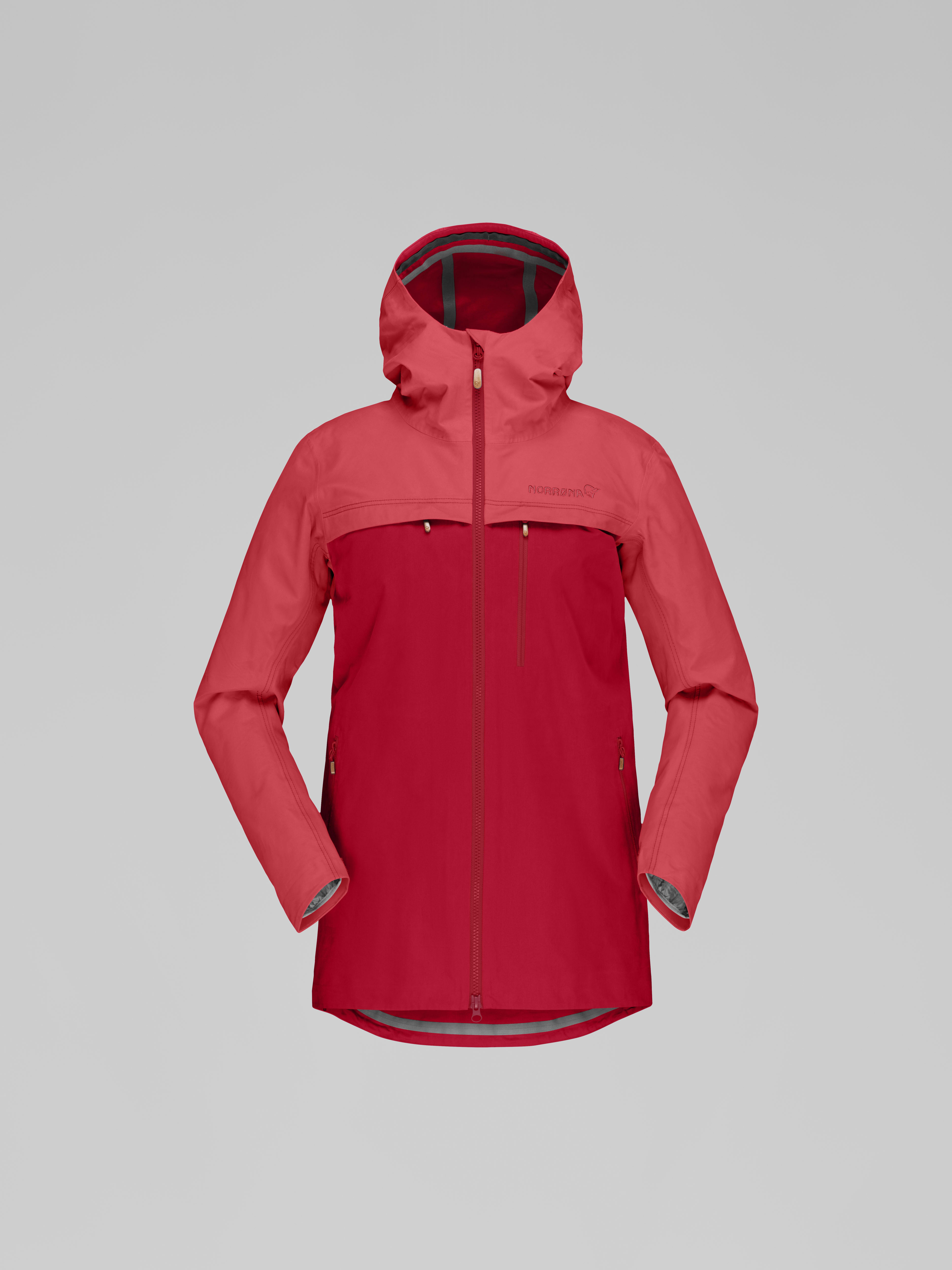 Packshot front image of svalbard cotton Jacket Crisp Ruby