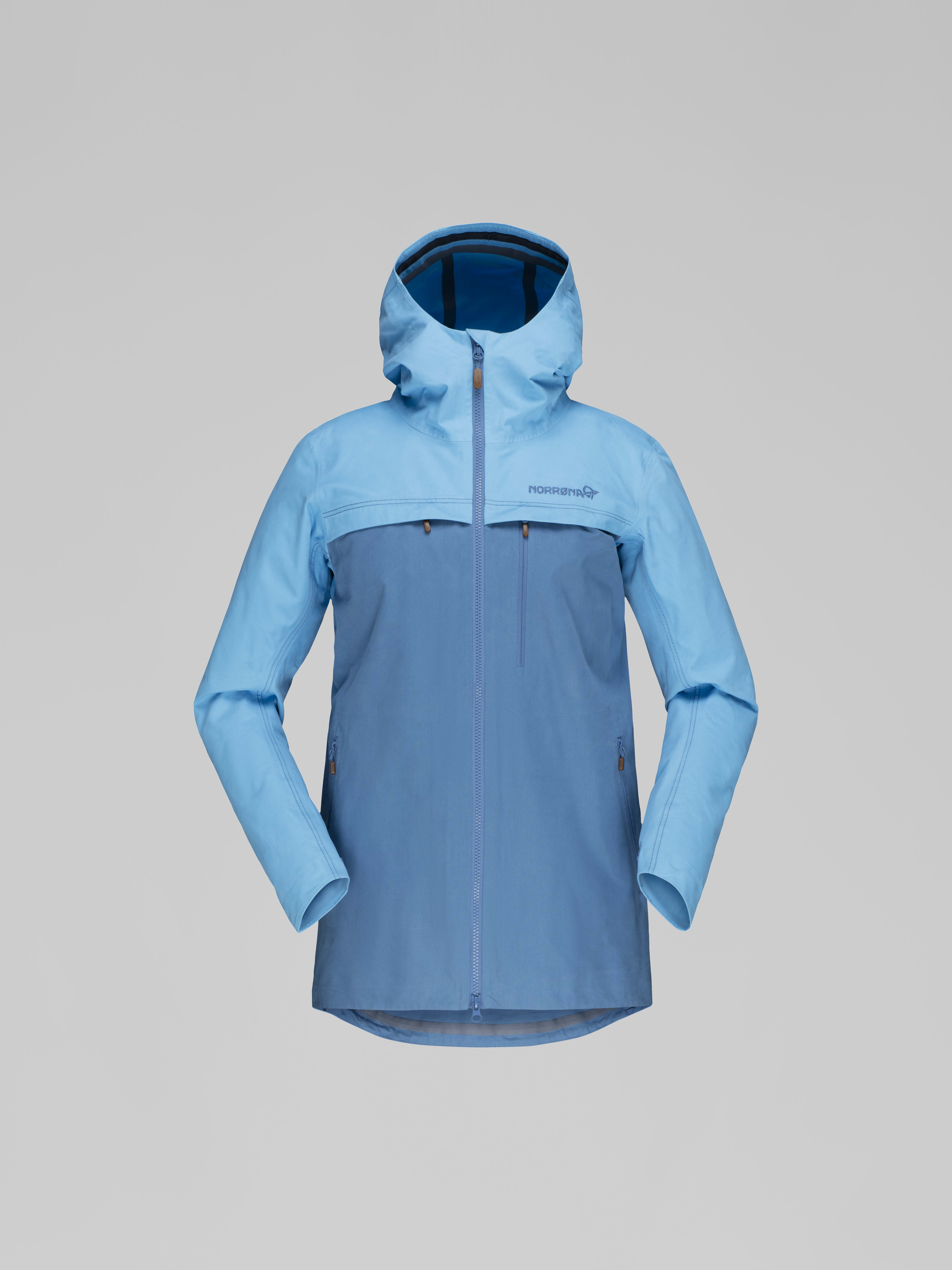 Packshot front image of svalbard cotton Jacket Heritage Blue/Coronet Blue