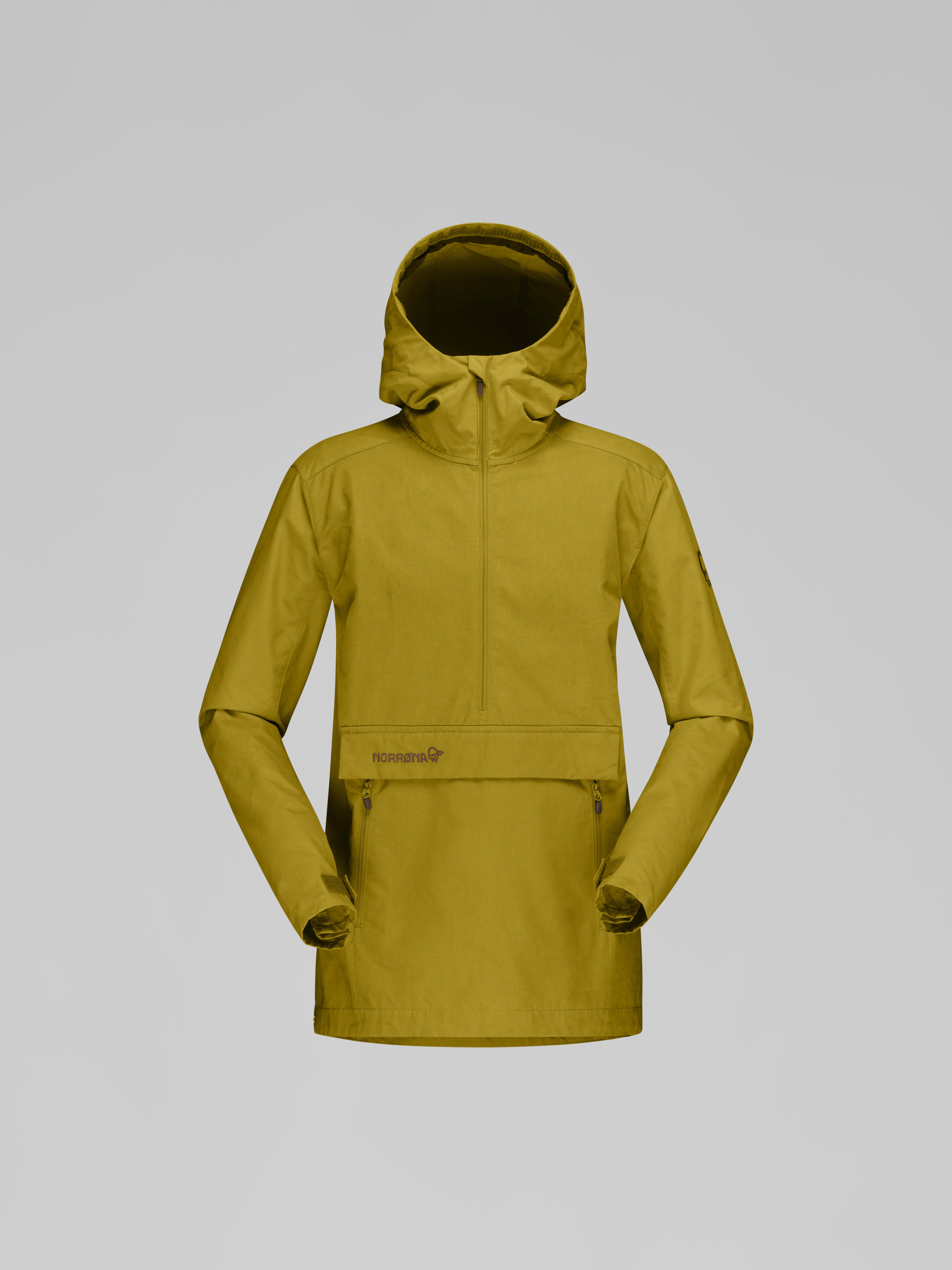 Packshot front image of svalbard cotton Anorak Golden Palm