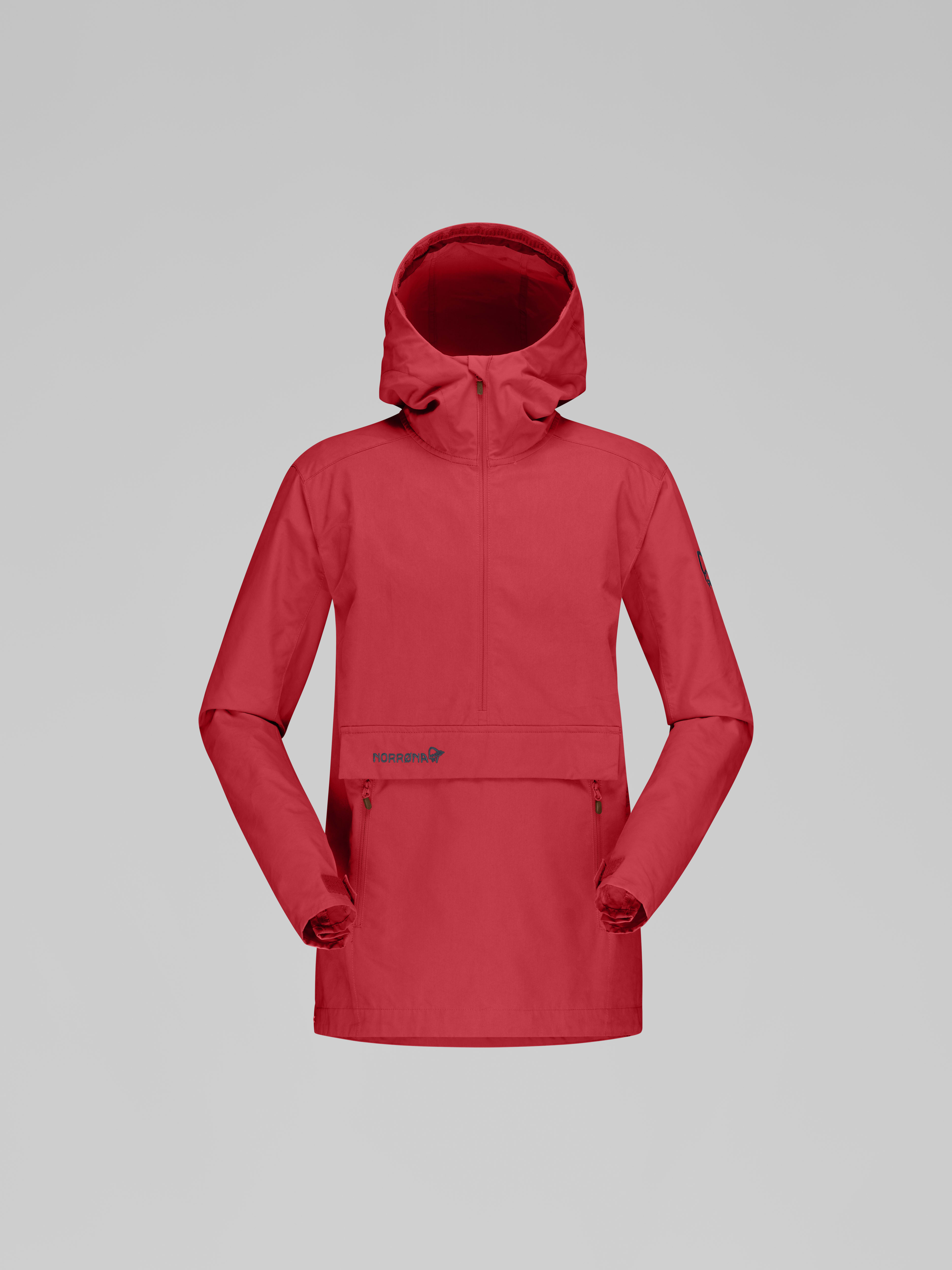 Packshot front image of svalbard cotton Anorak Hibiscus
