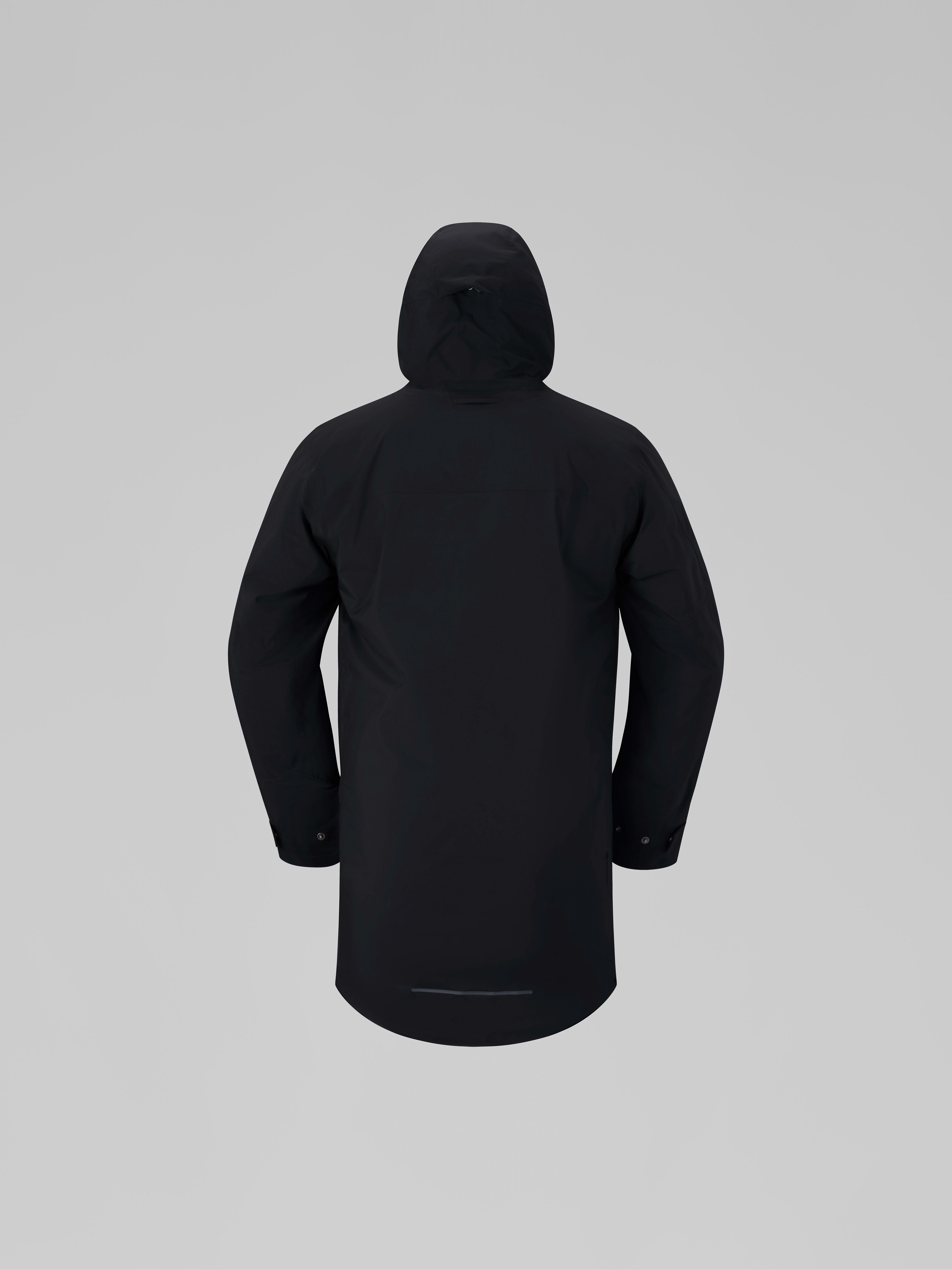 Packshot back image of femund Gore-Tex thermo160 Parka Caviar Black