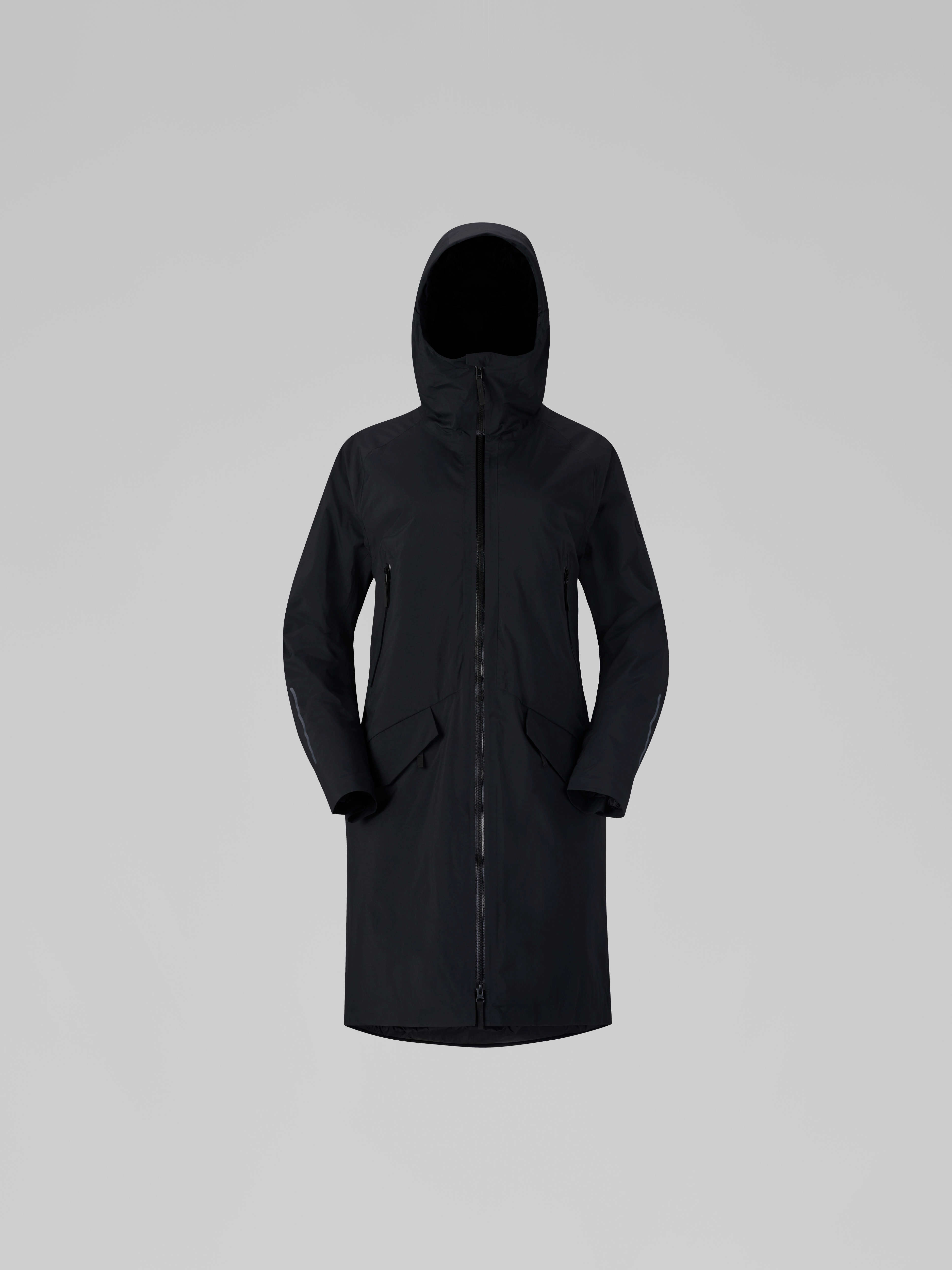 Packshot front image of femund Gore-Tex thermo160 Parka Caviar Black