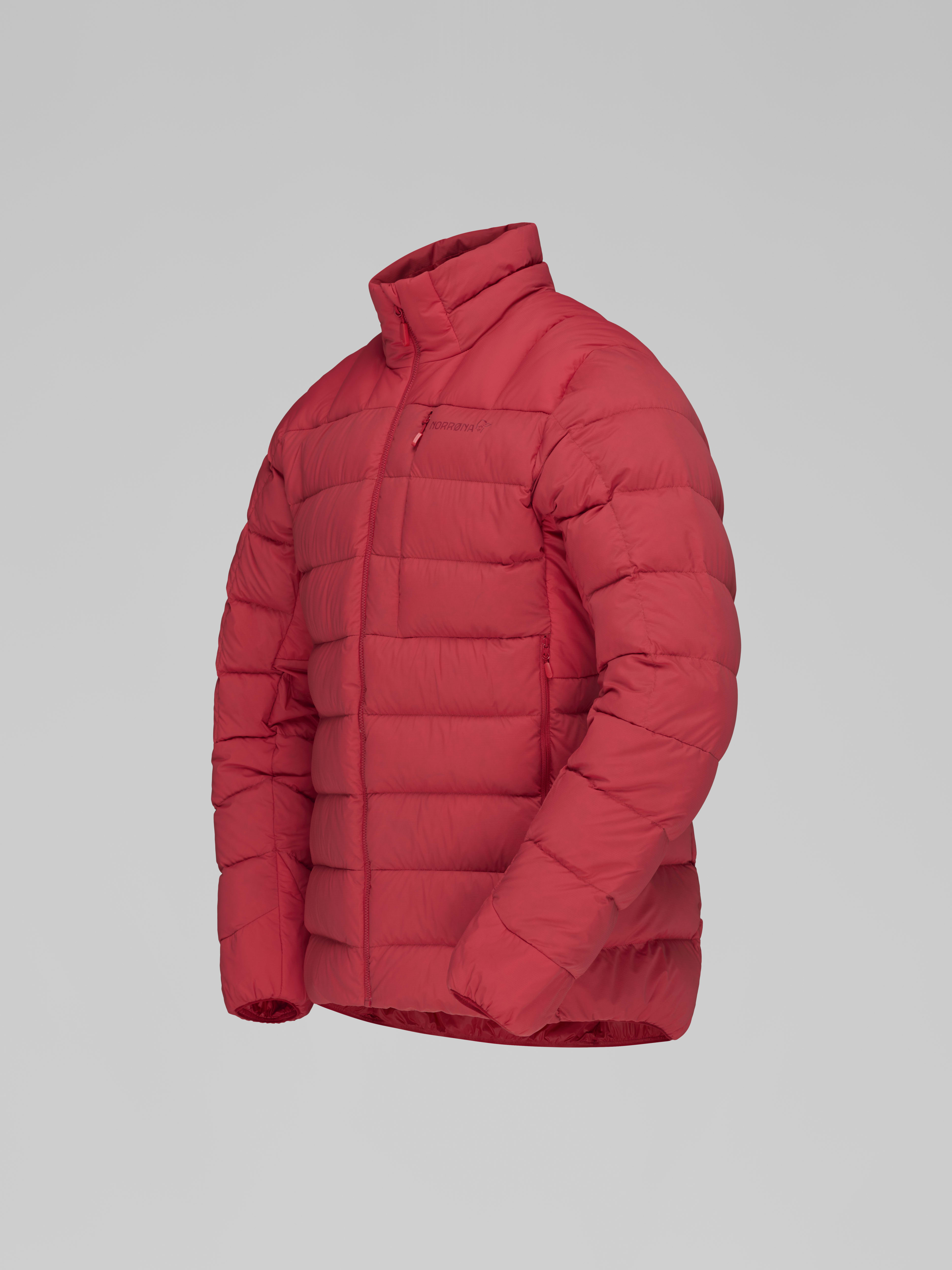 Packshot front left image of femund down700 Jacket Scarlet Sage