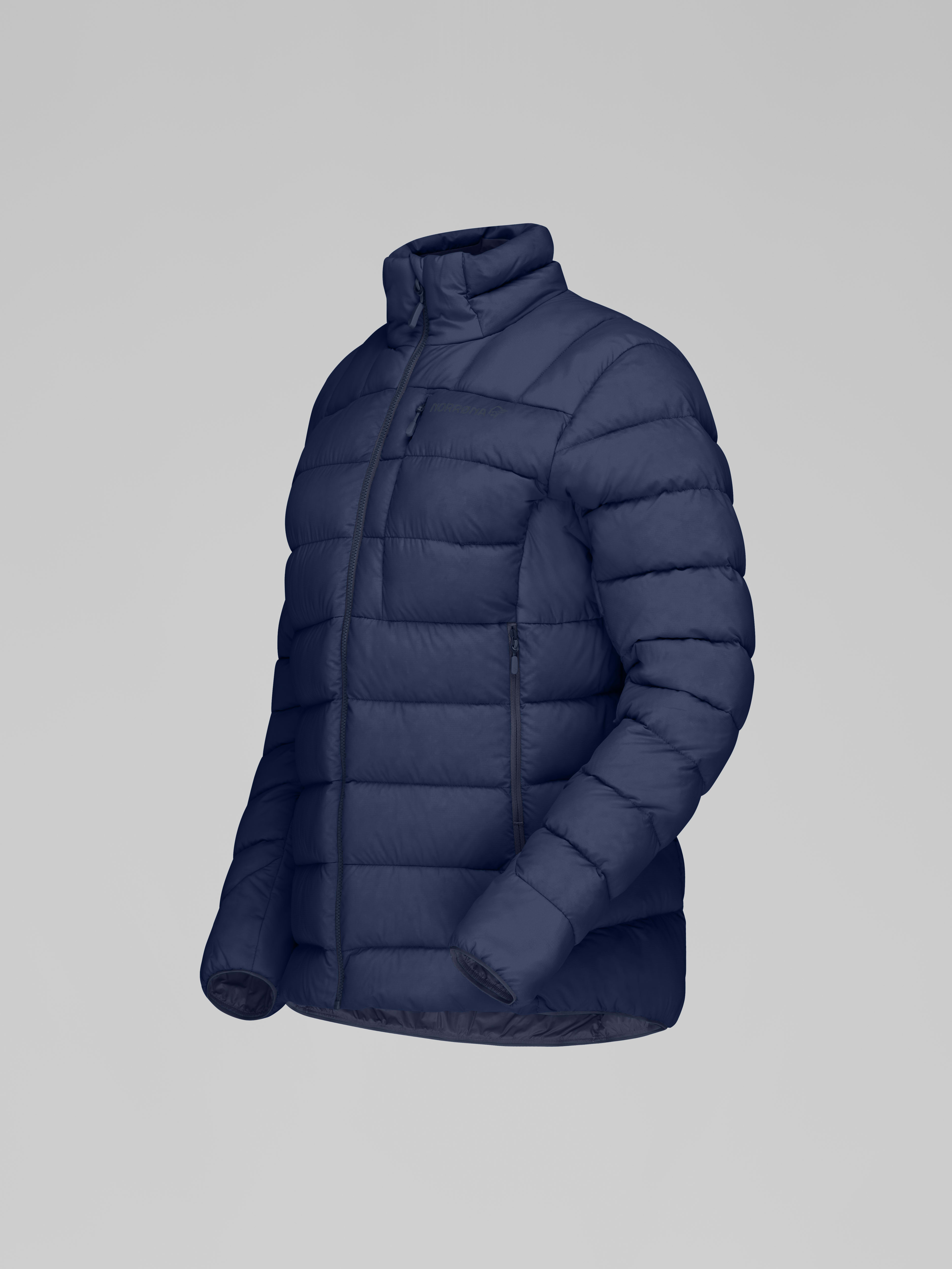 Packshot front left image of femund down700 Jacket Indigo Night