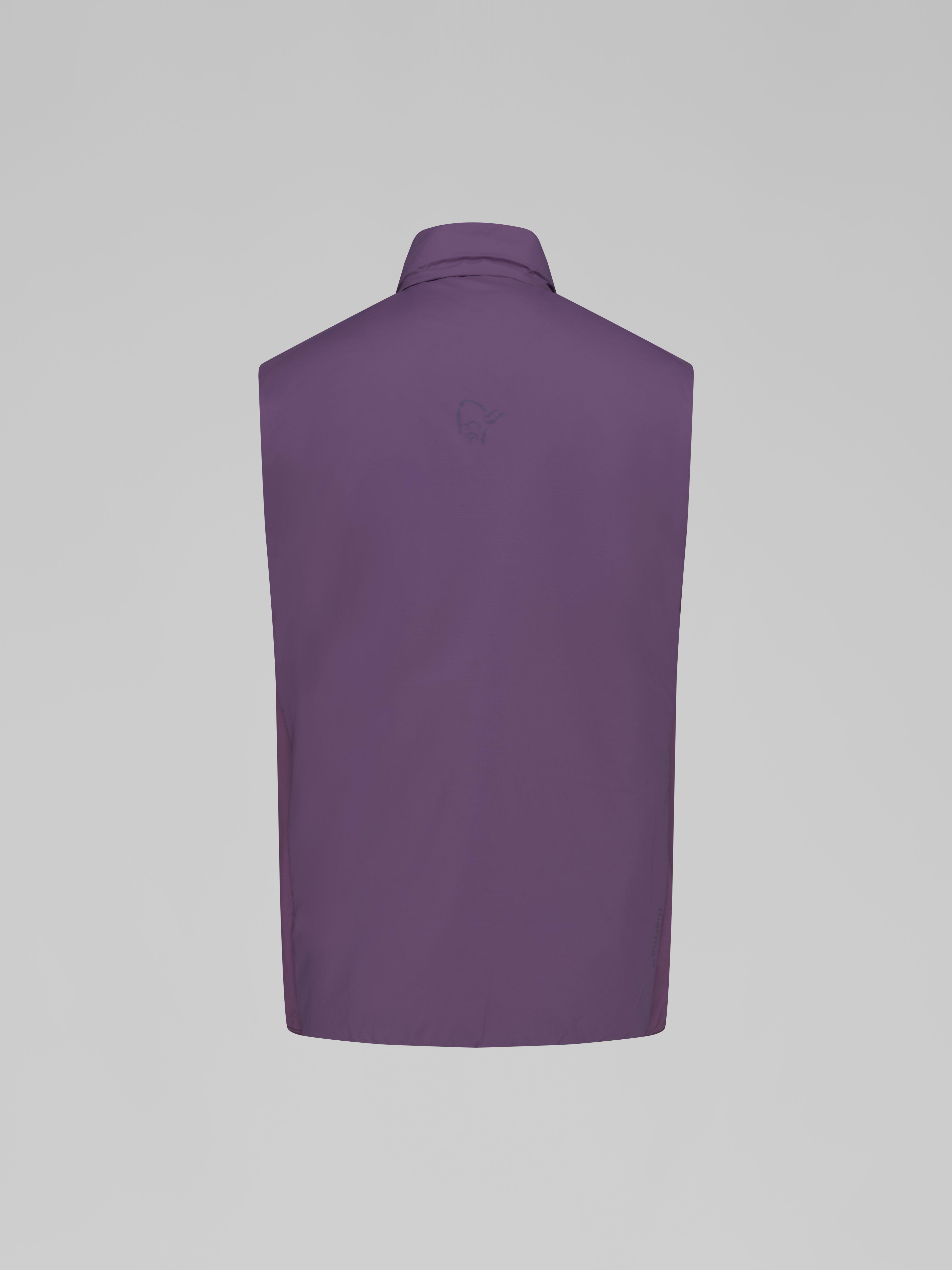 Packshot back image of femund thermo60 Vest Wineberry