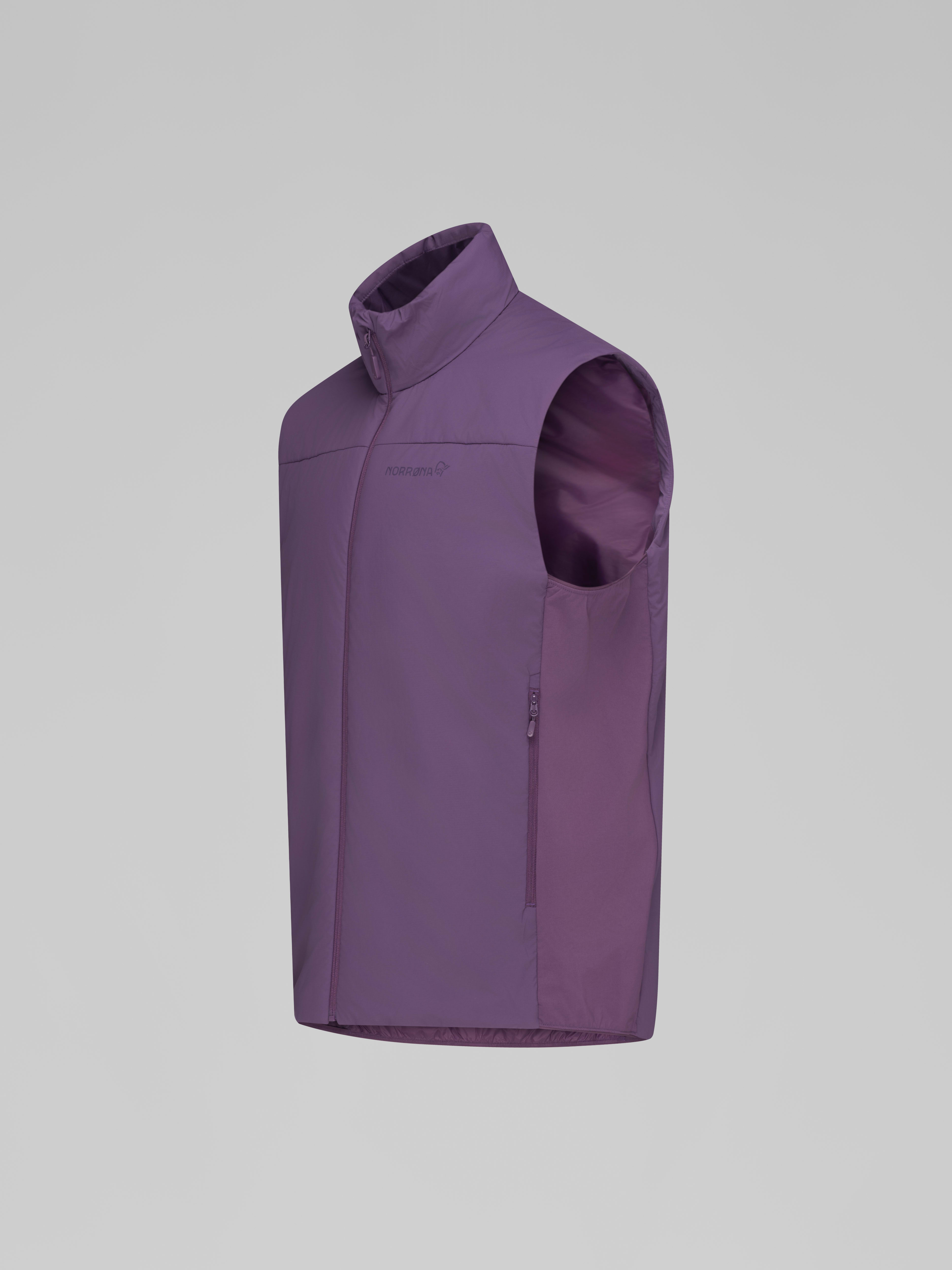 Packshot front left image of femund thermo60 Vest Wineberry