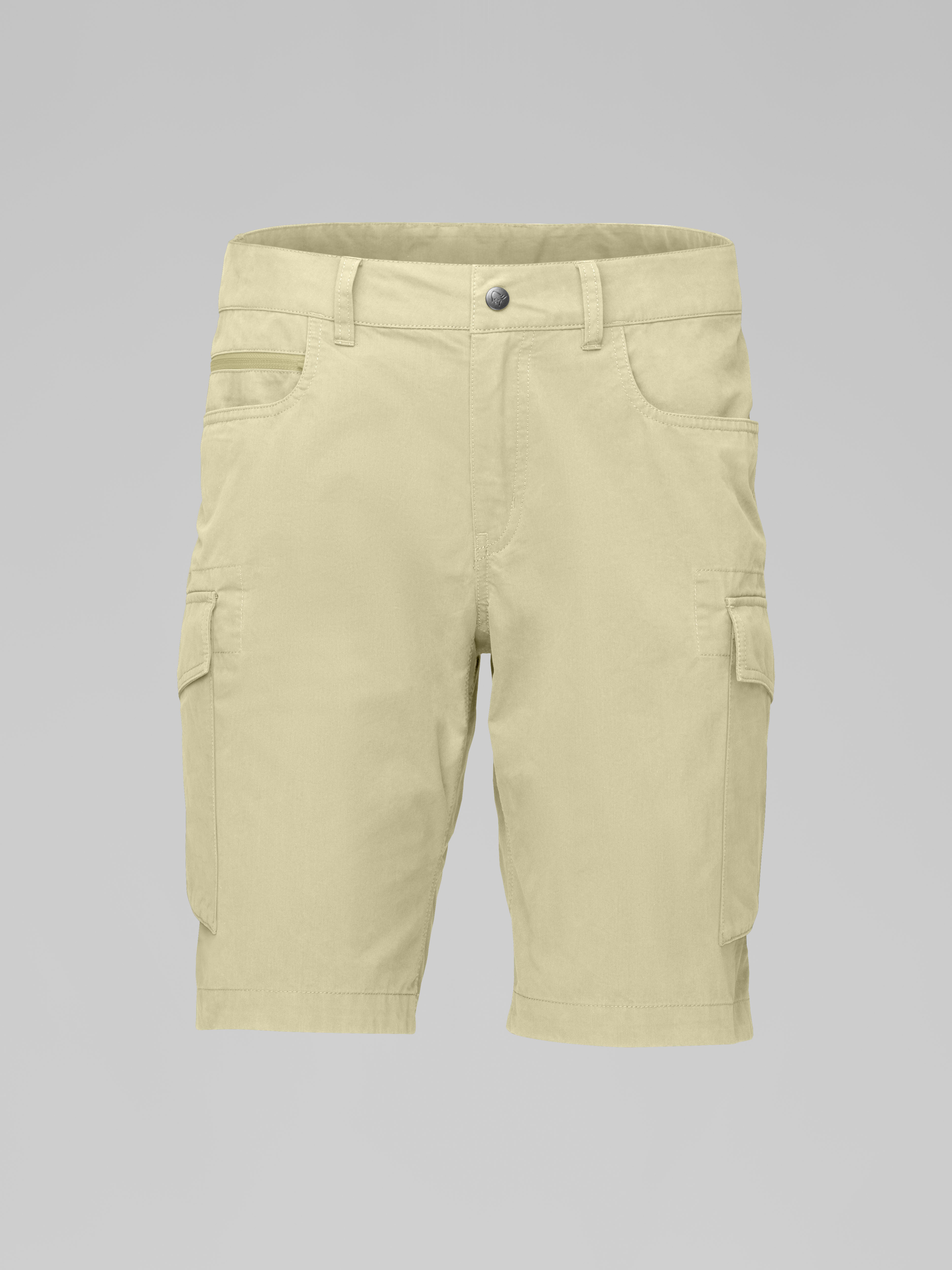 Packshot front image of femund cotton Cargo Shorts Sage Green