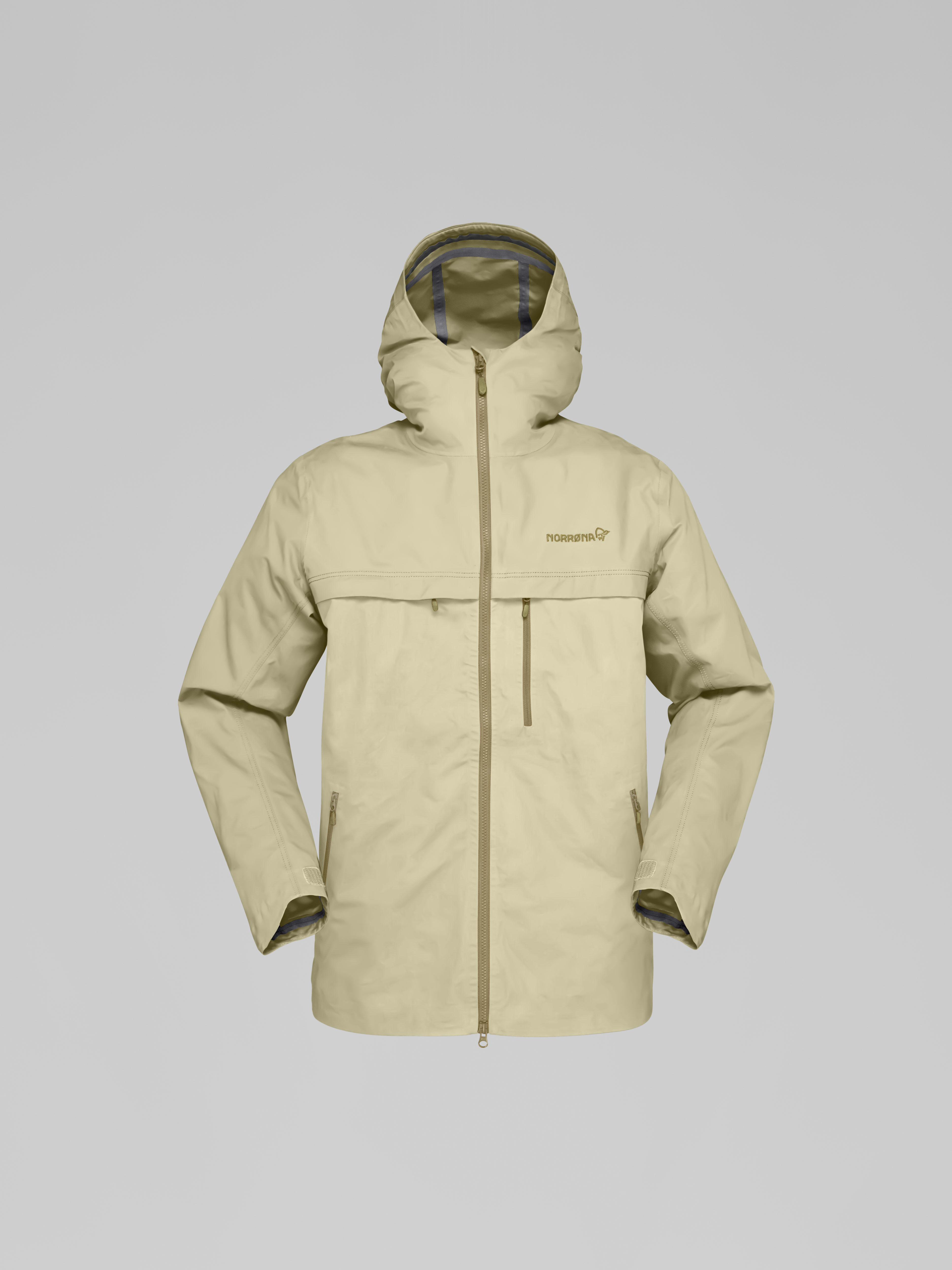 Packshot front image of femund cotton Jacket Sage Green
