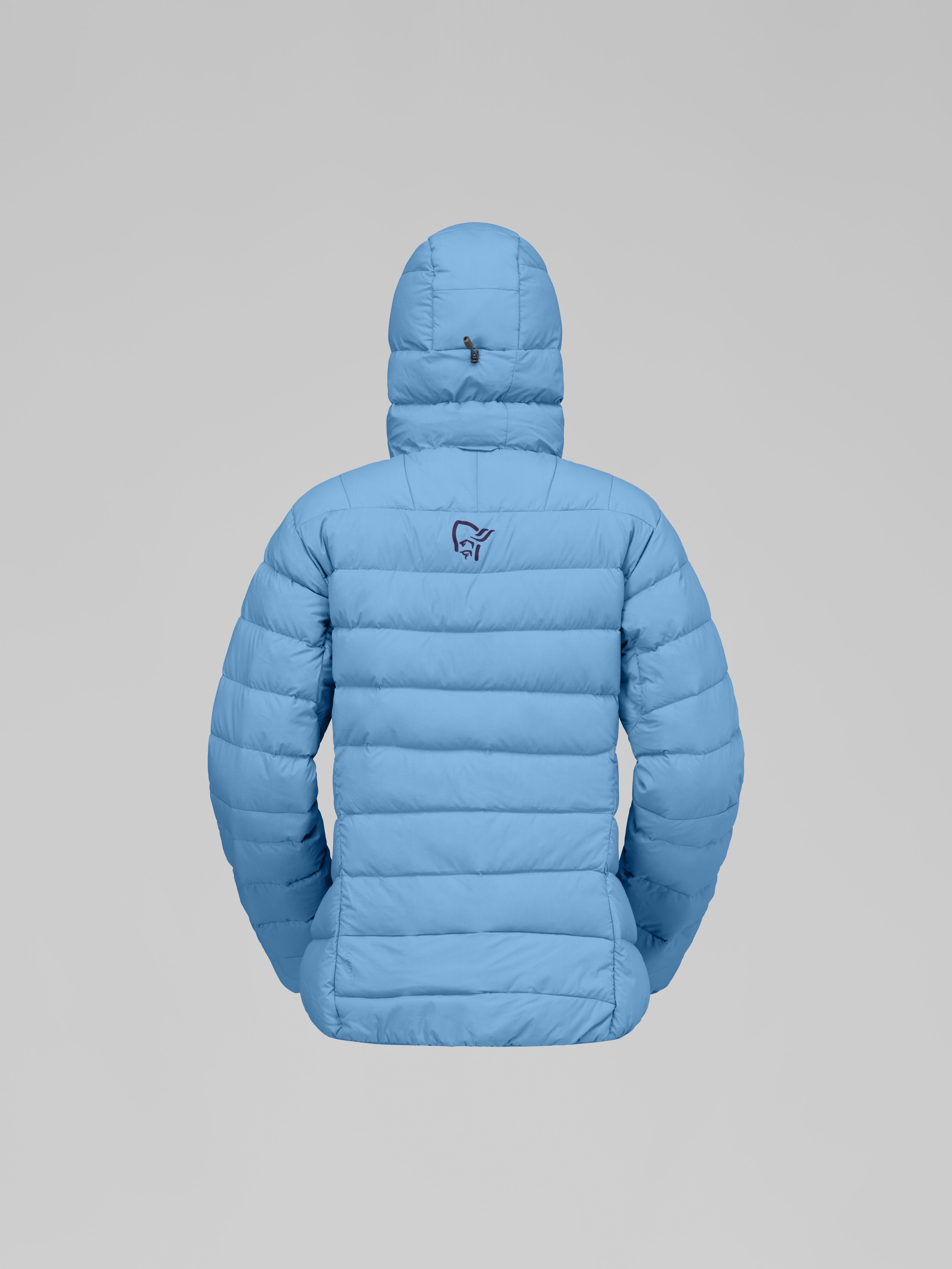 Packshot back image of femund down700 Zip Hood Allure