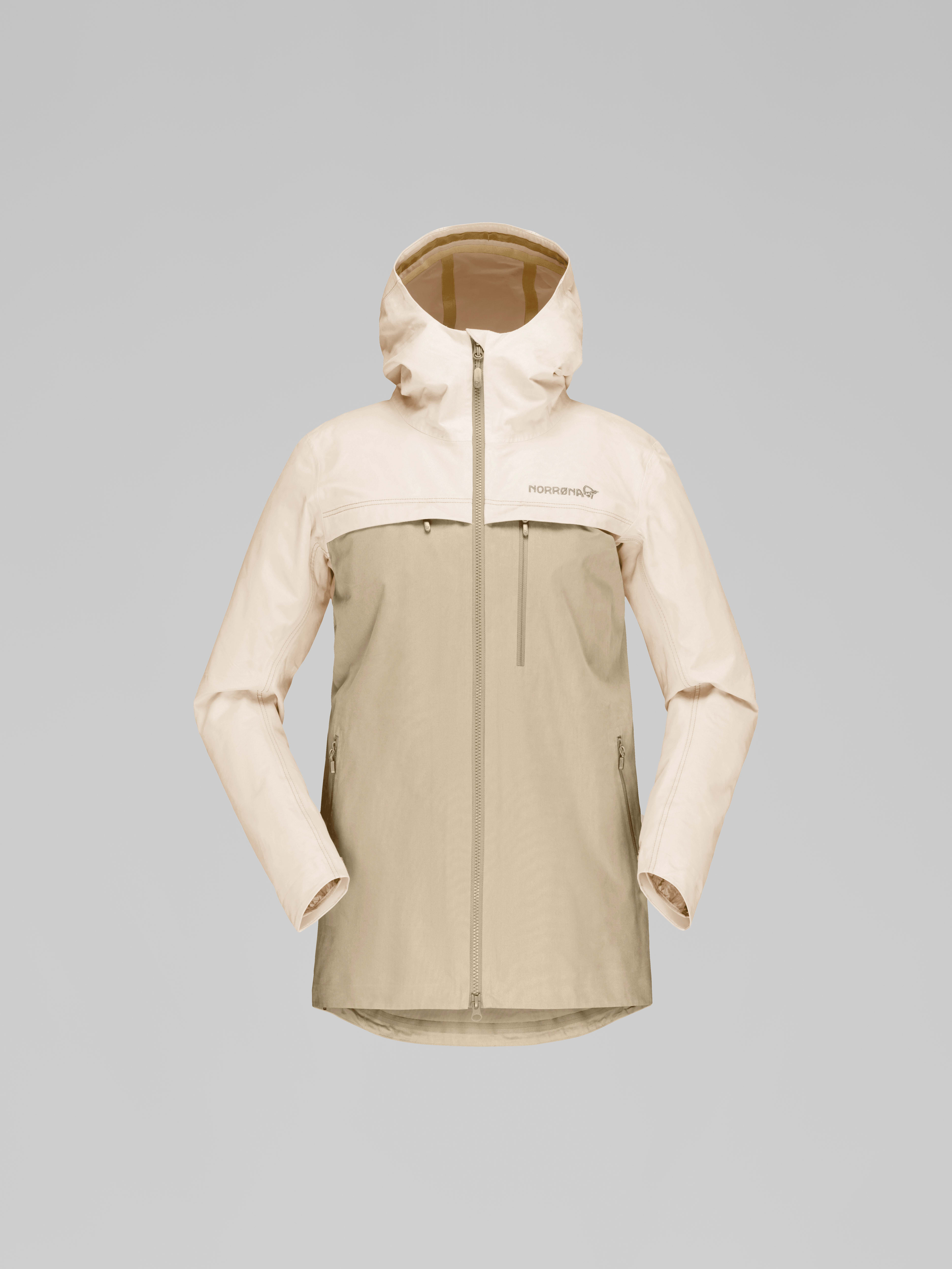 Packshot front image of femund cotton Jacket Oatmeal