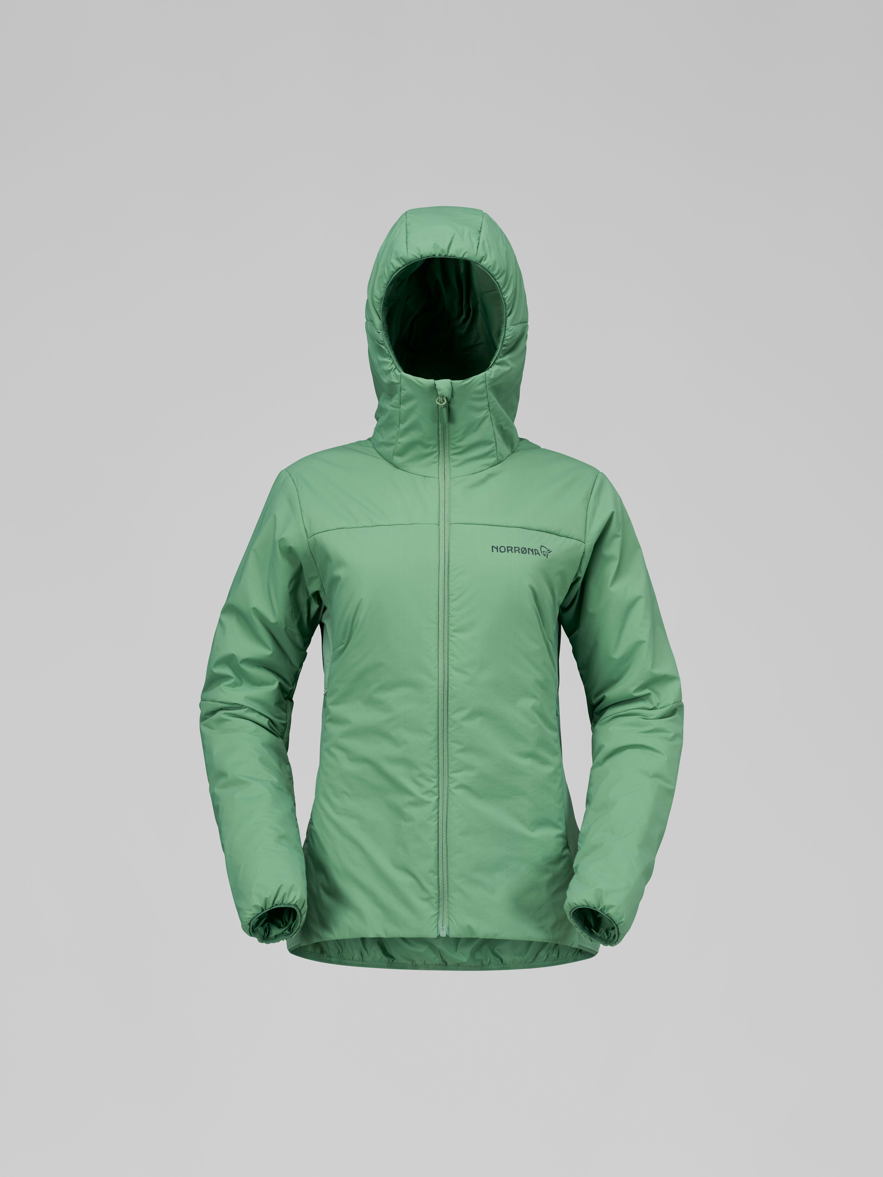 Packshot front image of femund thermo60 Zip Hood Dark Ivy