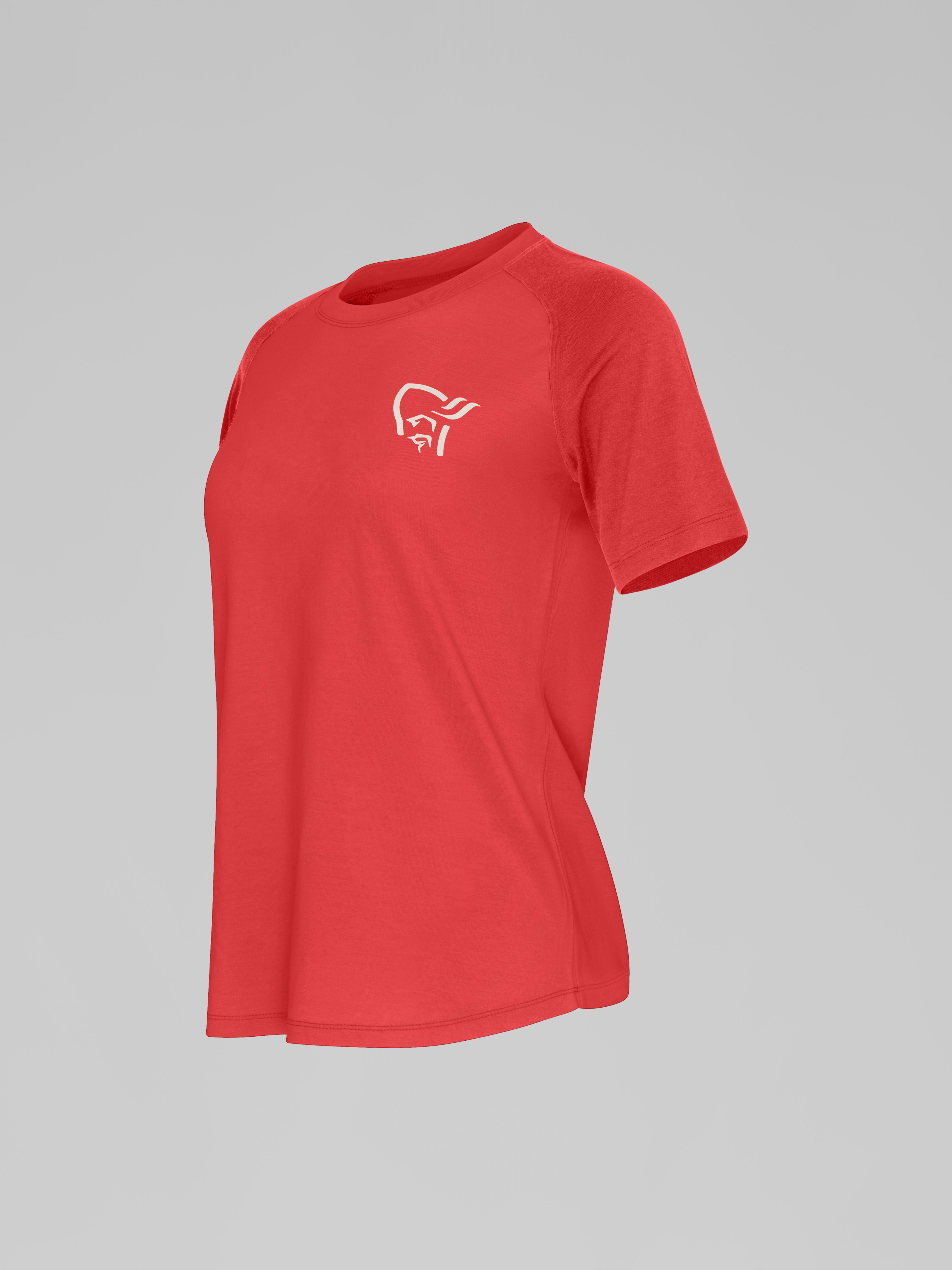 Packshot front left image of femund pureUll T-shirt Paprika