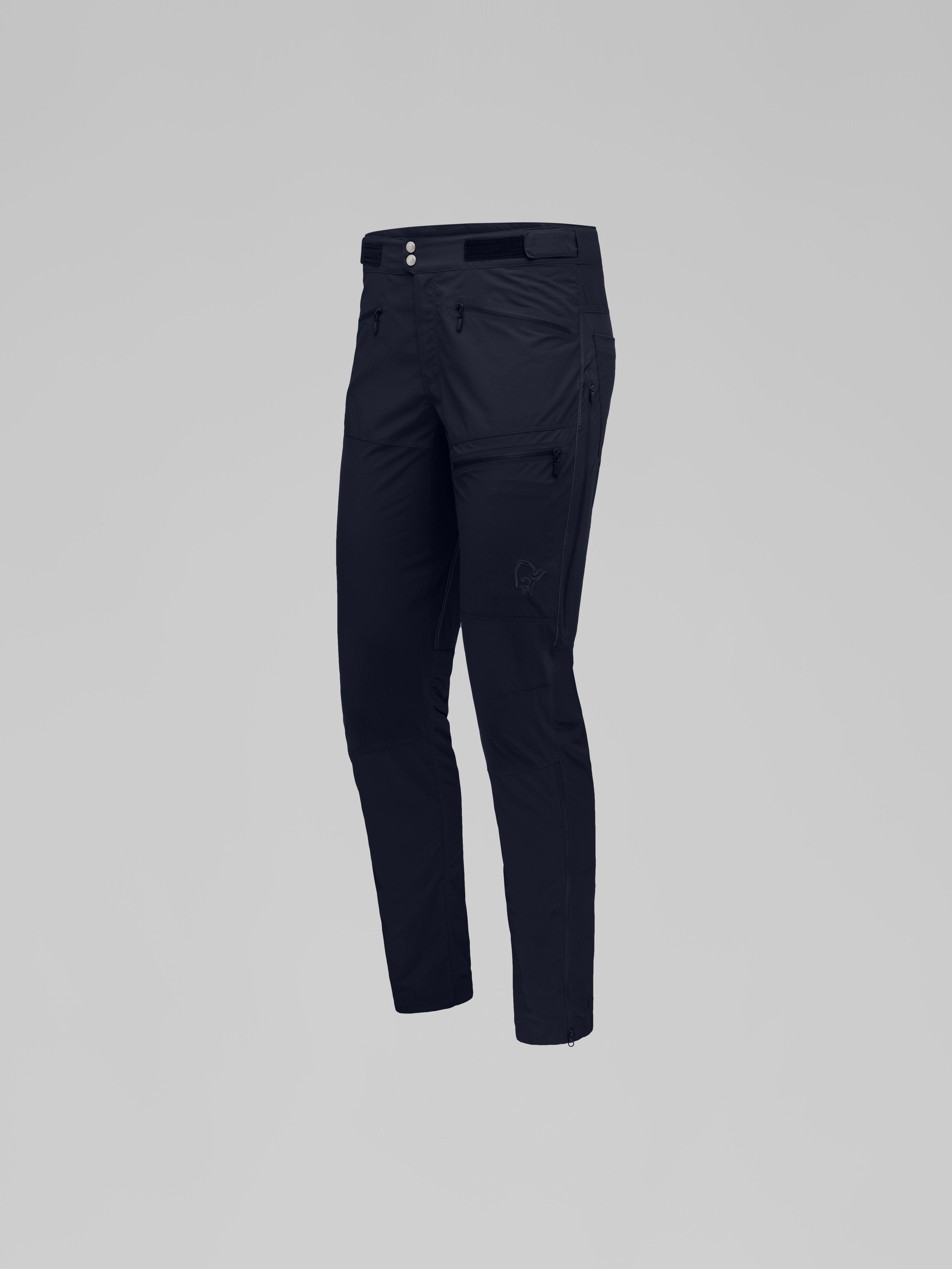Packshot front left image of femund flex1 lightweight Pants Caviar Black
