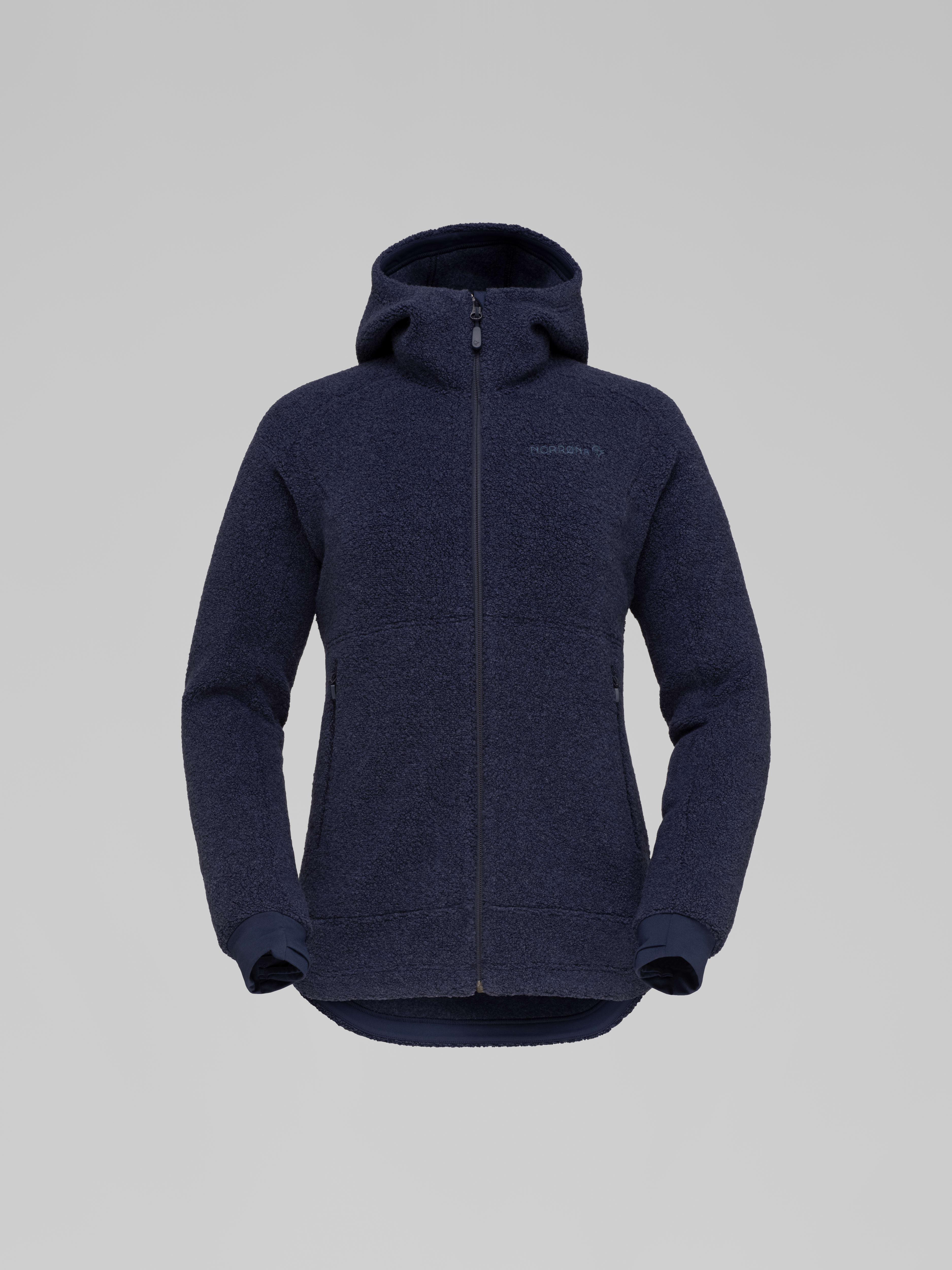 Packshot front image of femund warmwool3 Hood Indigo Night Blue