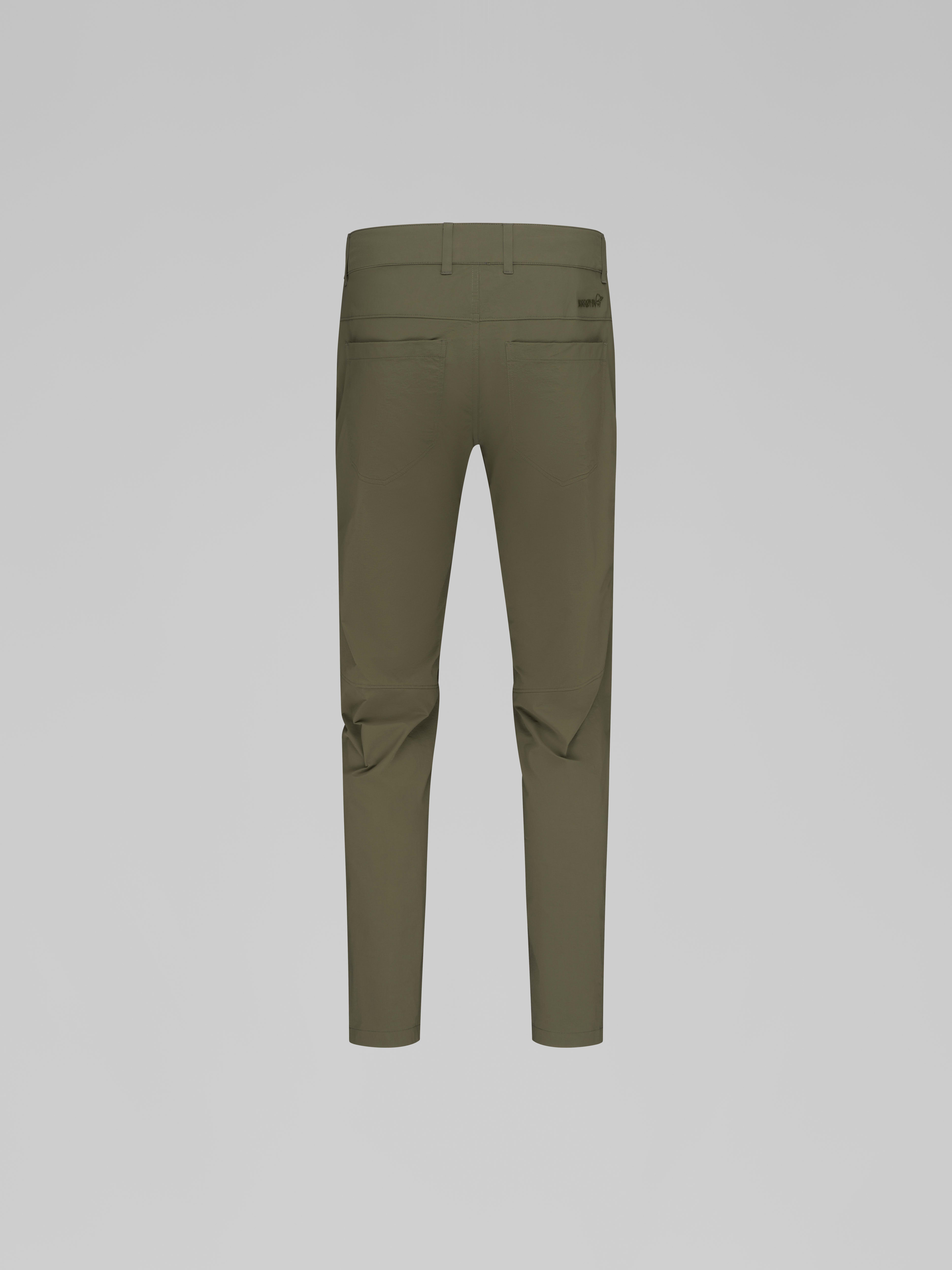 Packshot back image of femund flex1 tech Pants Olive Night
