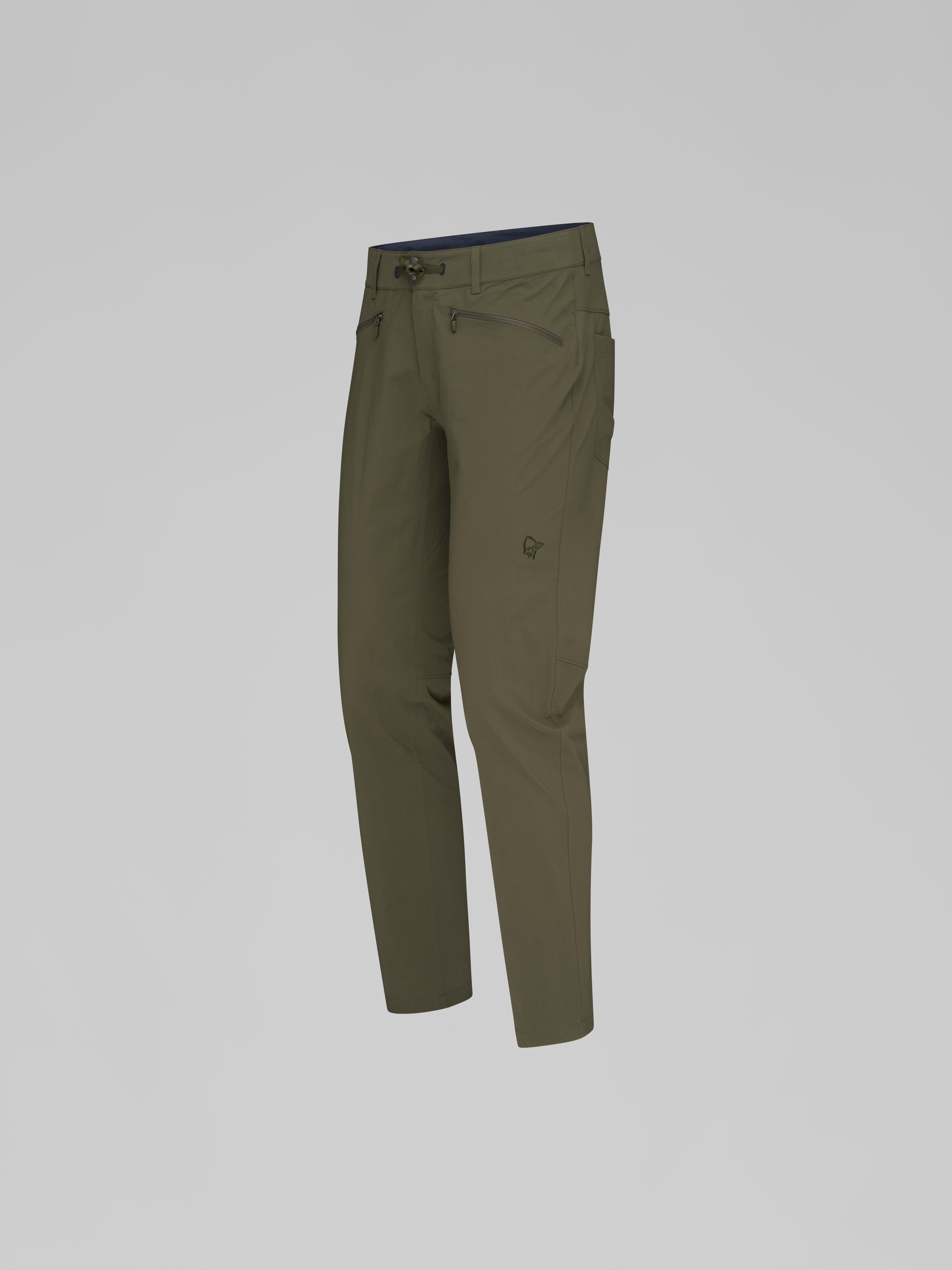 Packshot front left image of femund flex1 tech Pants Olive Night