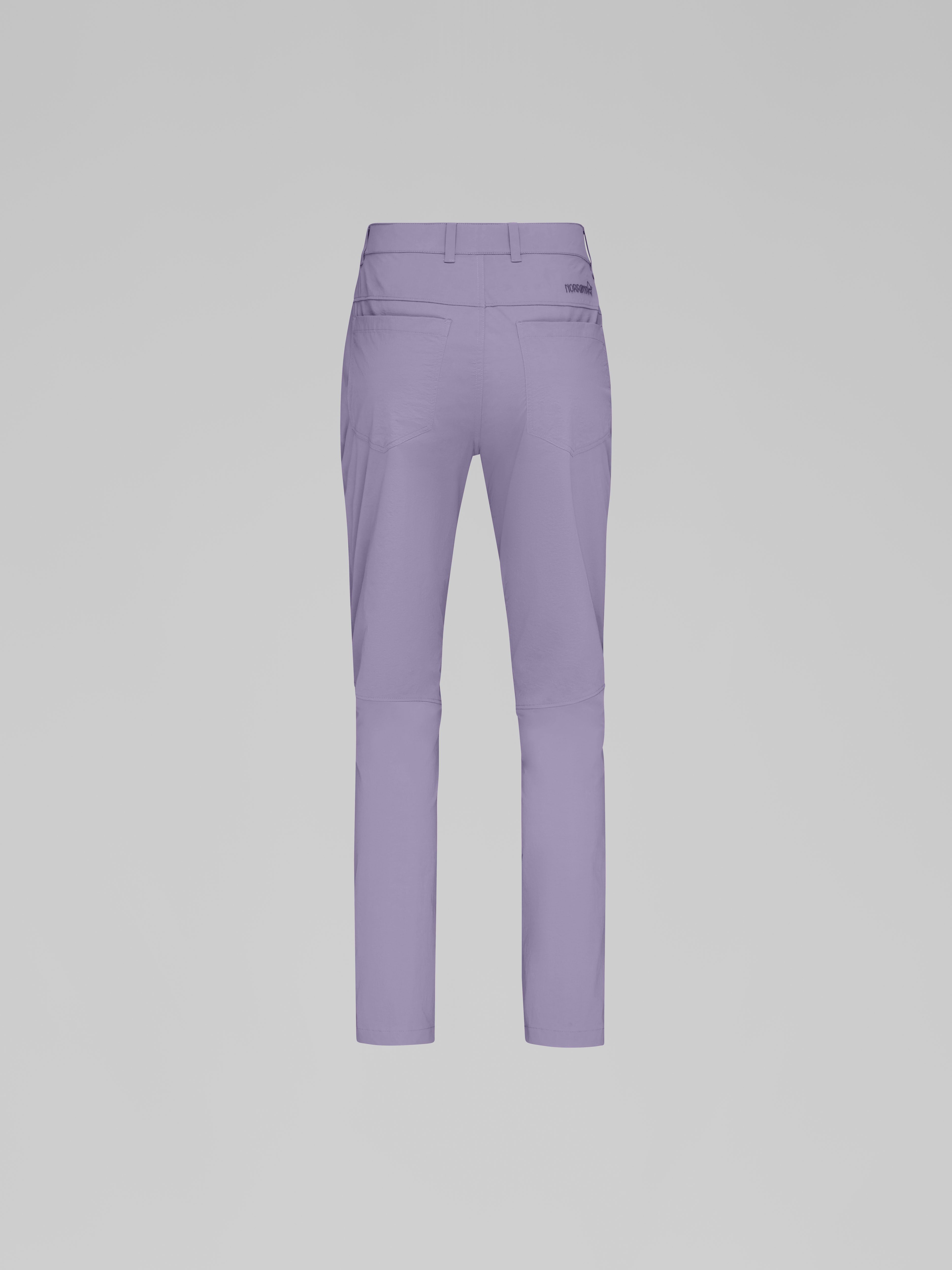 Packshot back image of femund flex1 tech Pants Purple Sage