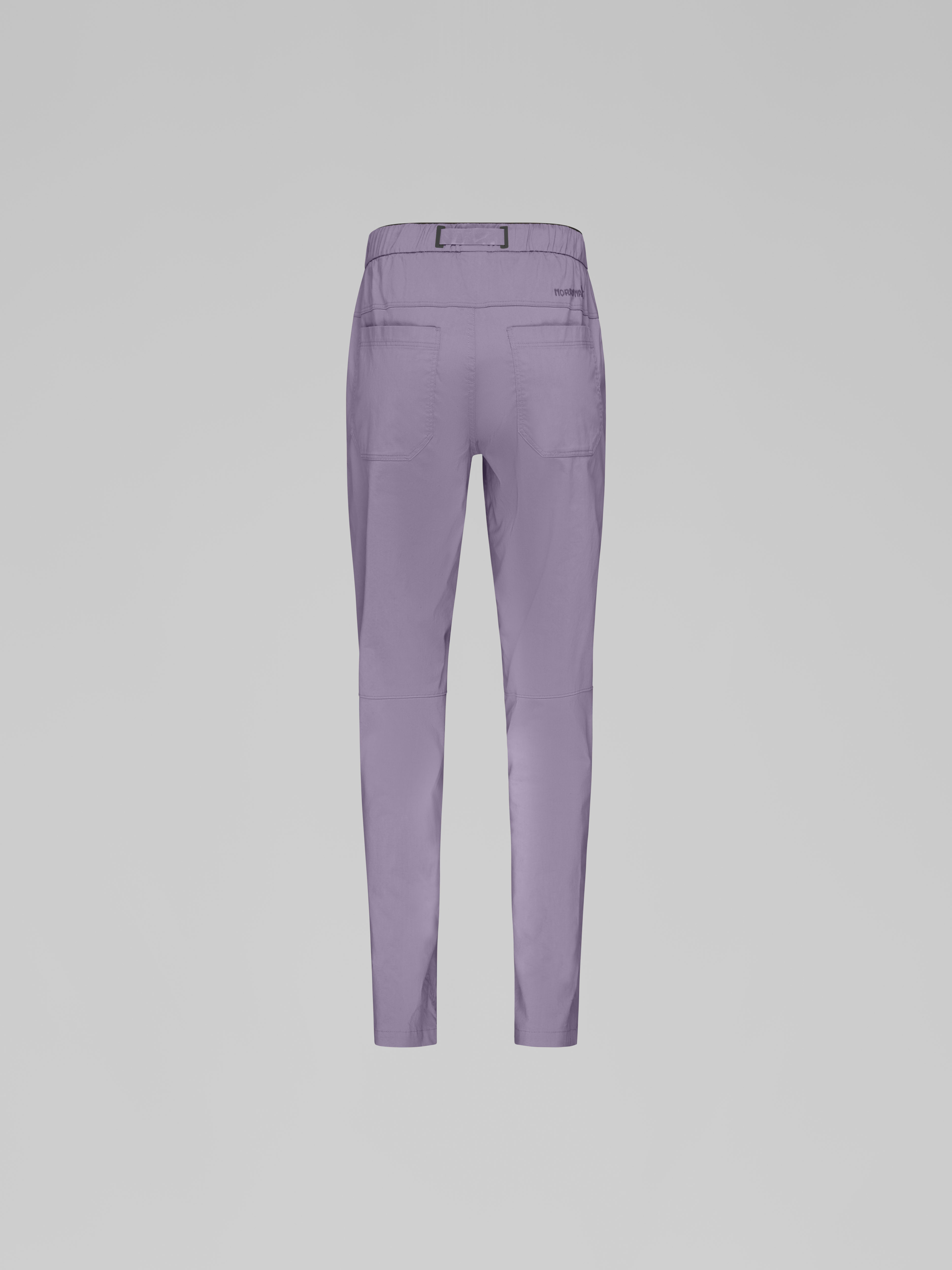 Packshot back image of femund mid cotton Pants Purple Sage