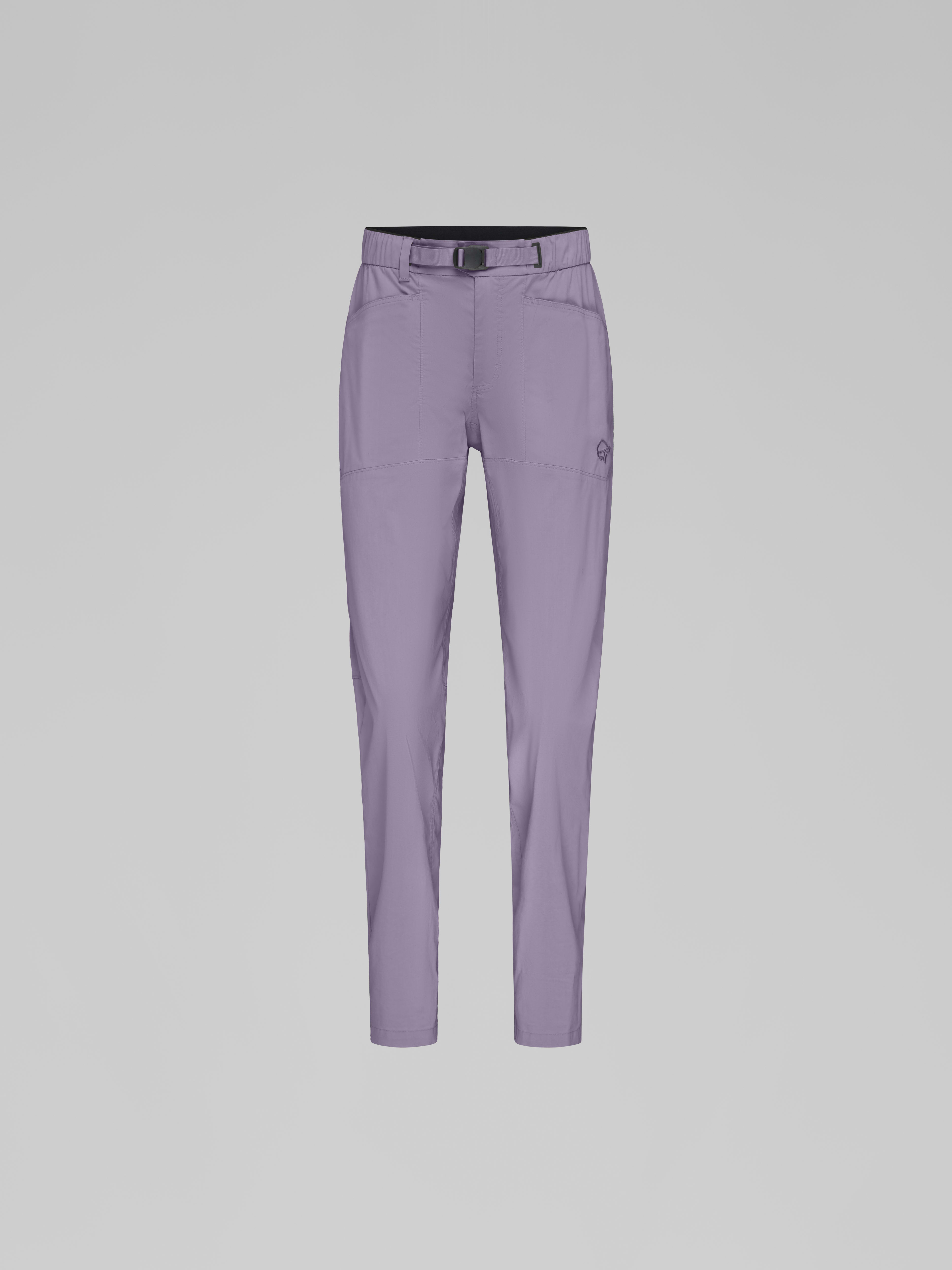 Packshot front image of femund mid cotton Pants Purple Sage